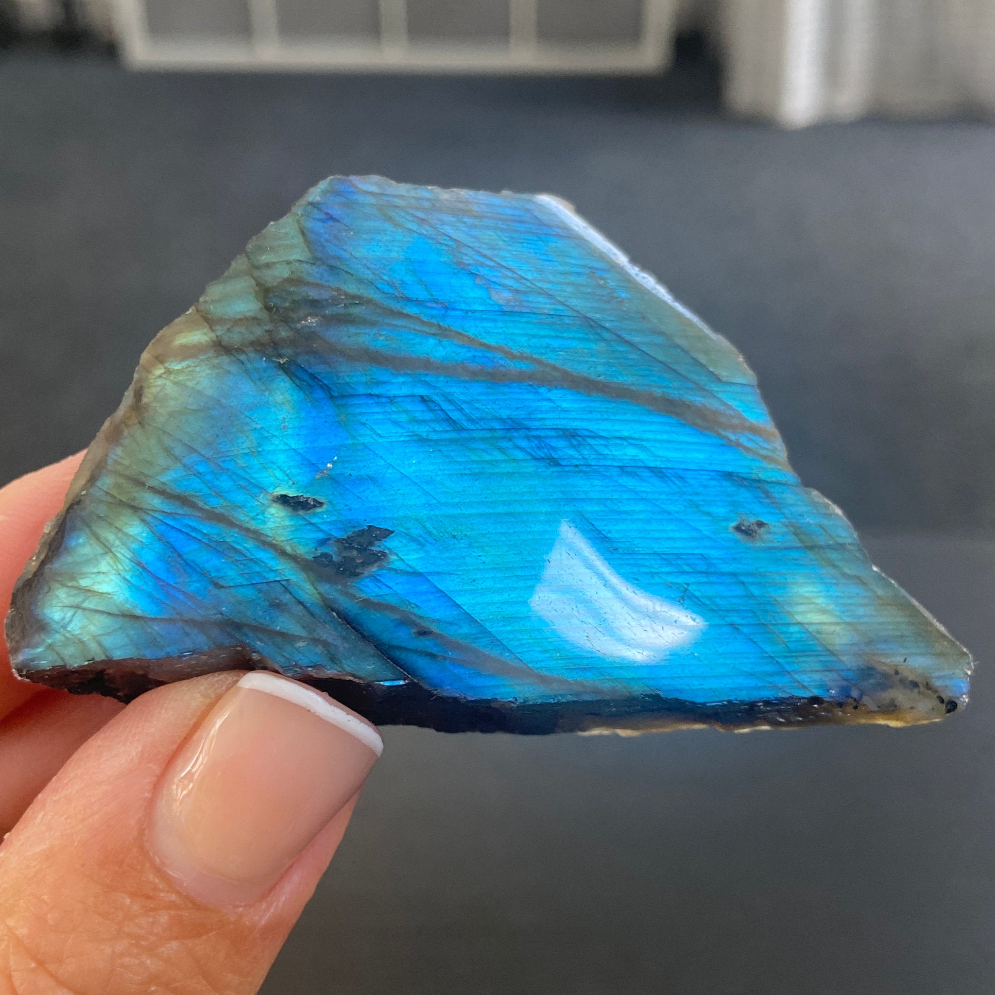 Madagascan Labradorite Slice