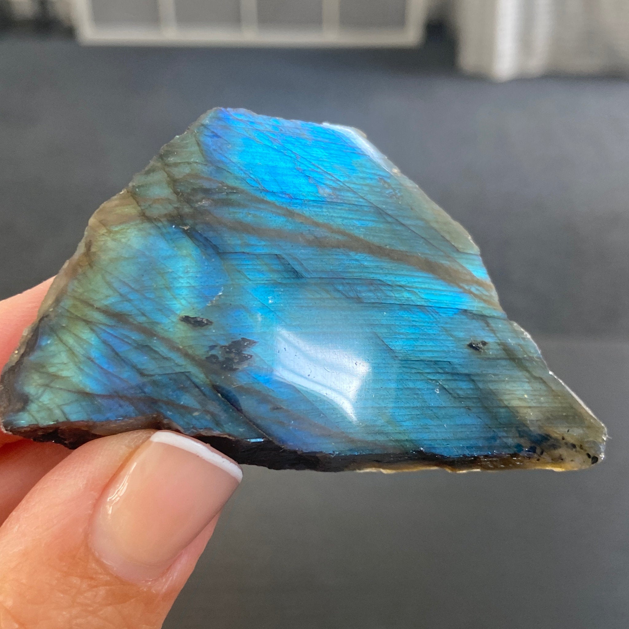 Madagascan Labradorite Slice