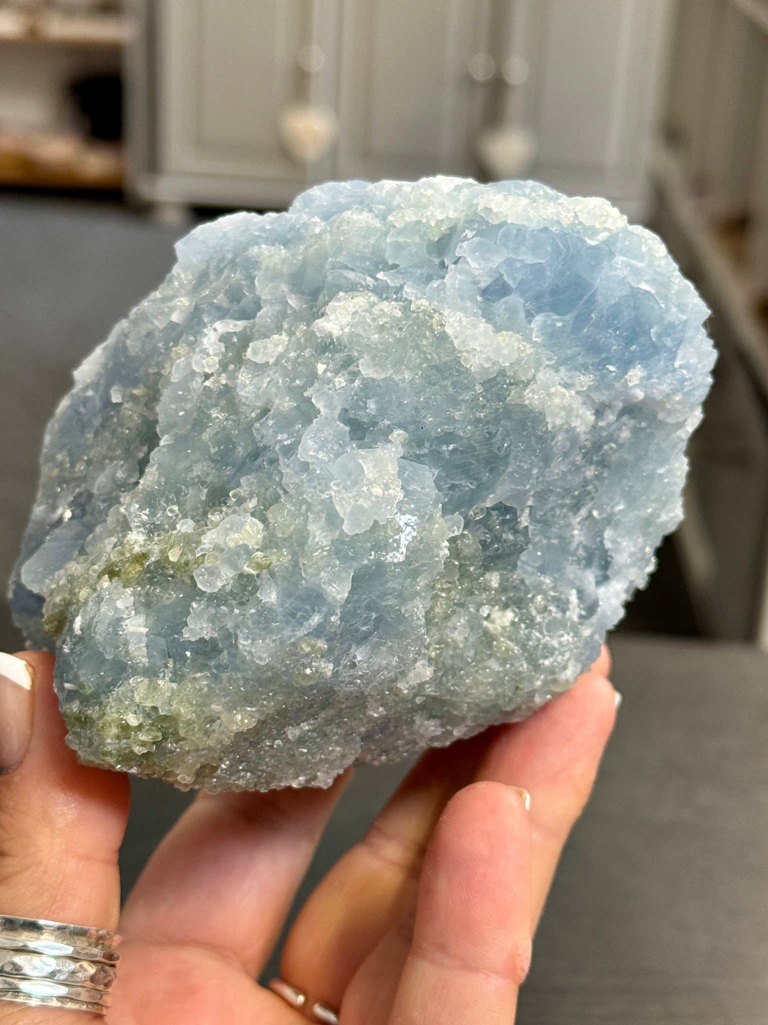 🔵 Natural Blue Calcite – Mexico