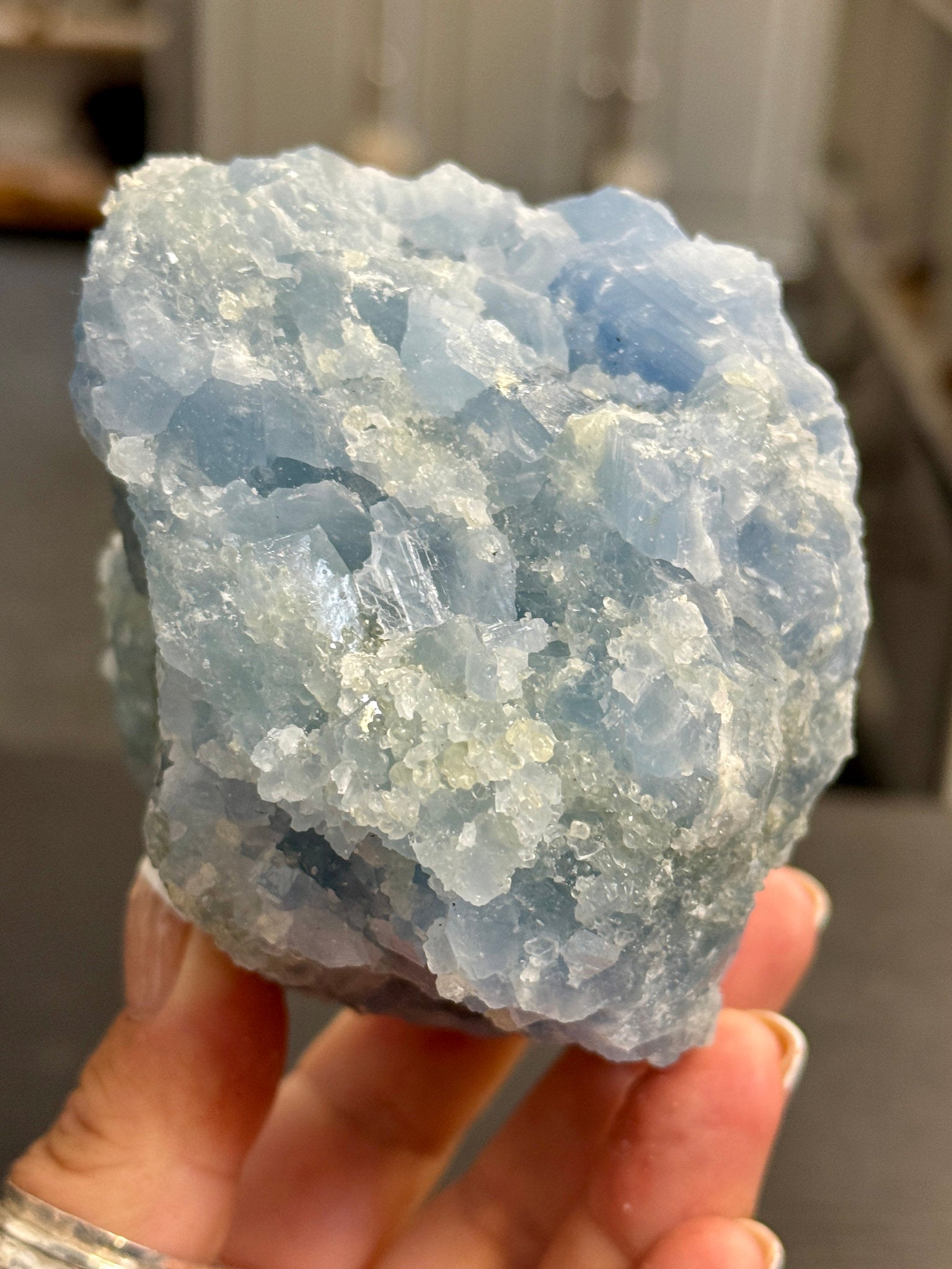 🔵 Natural Blue Calcite – Mexico