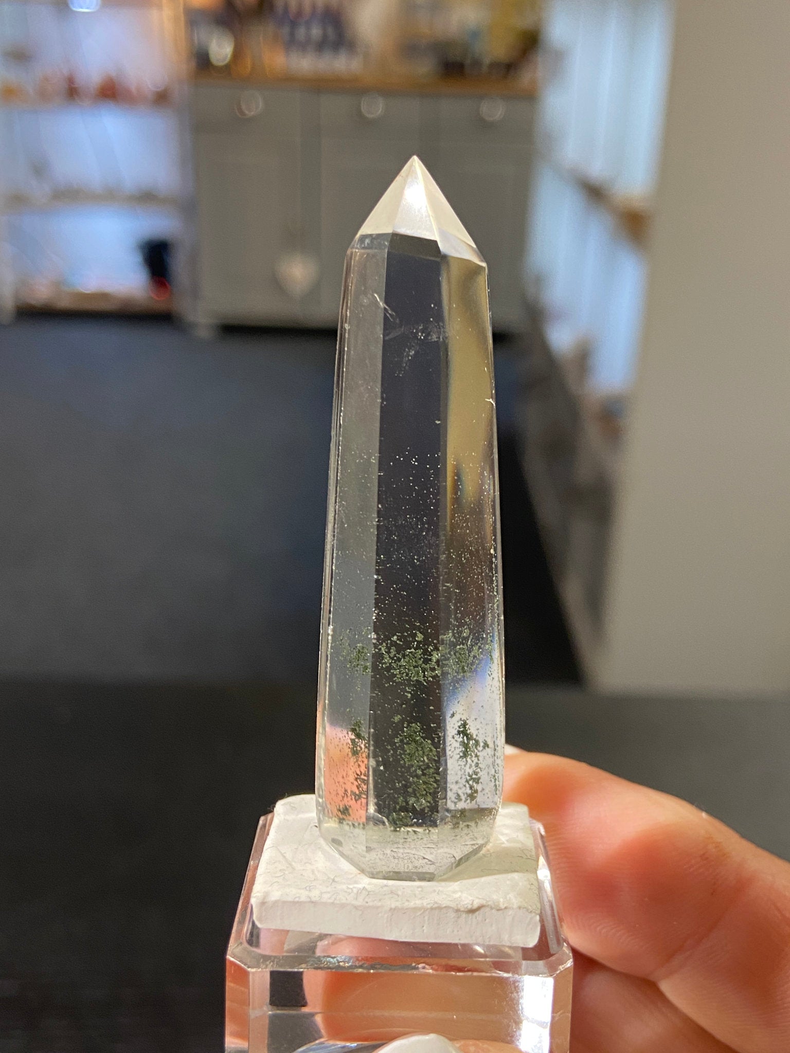 Madagascan Quartz Tower – Chlorite Included