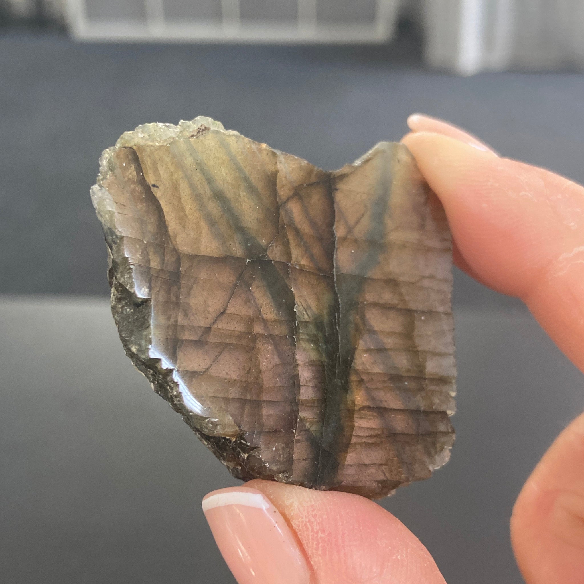 Madagascan Labradorite Slice