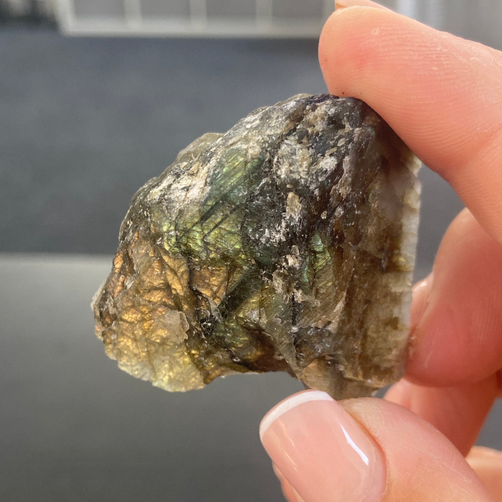 Madagascan Labradorite Slice