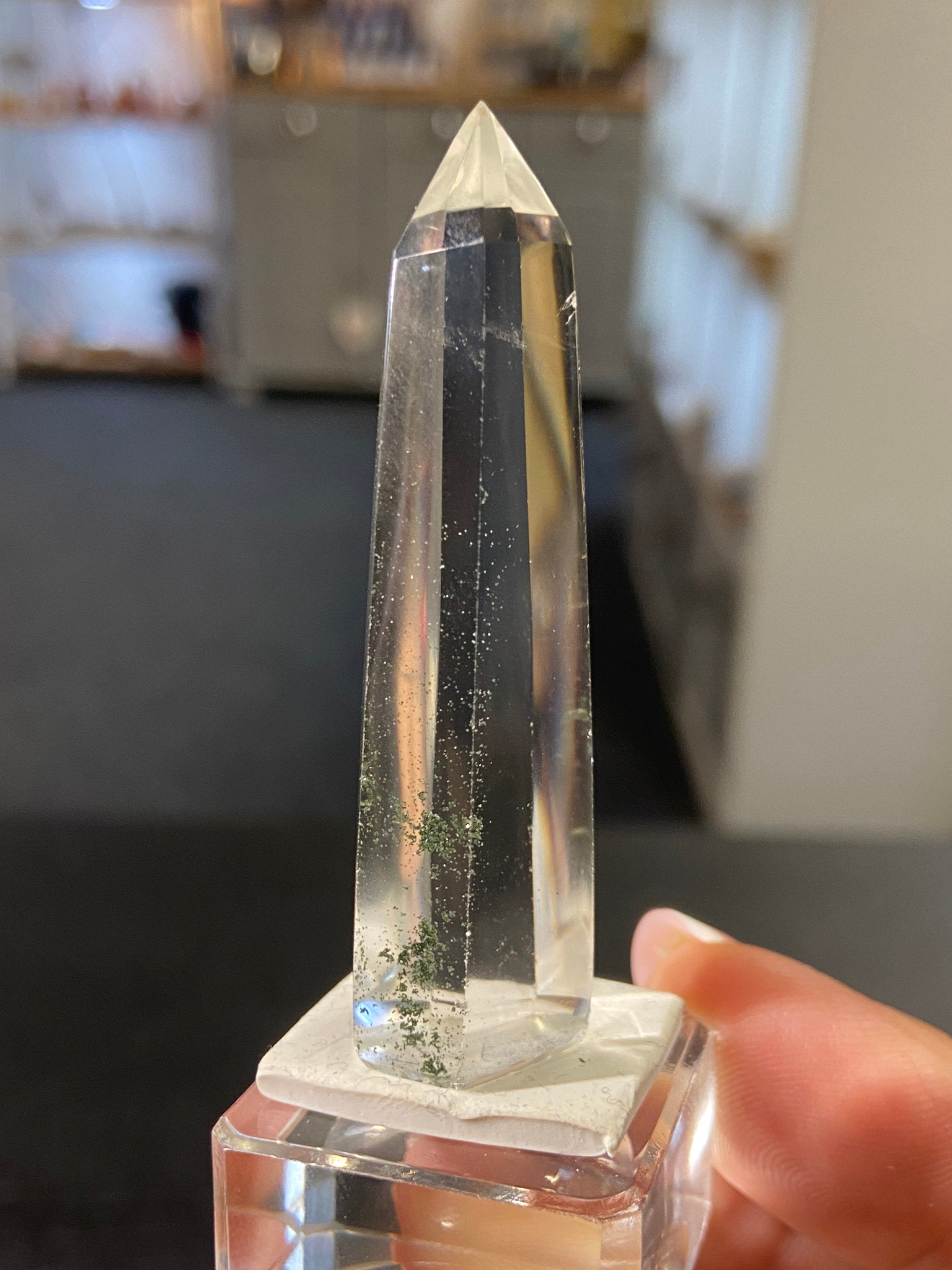 Madagascan Quartz Tower – Chlorite Included