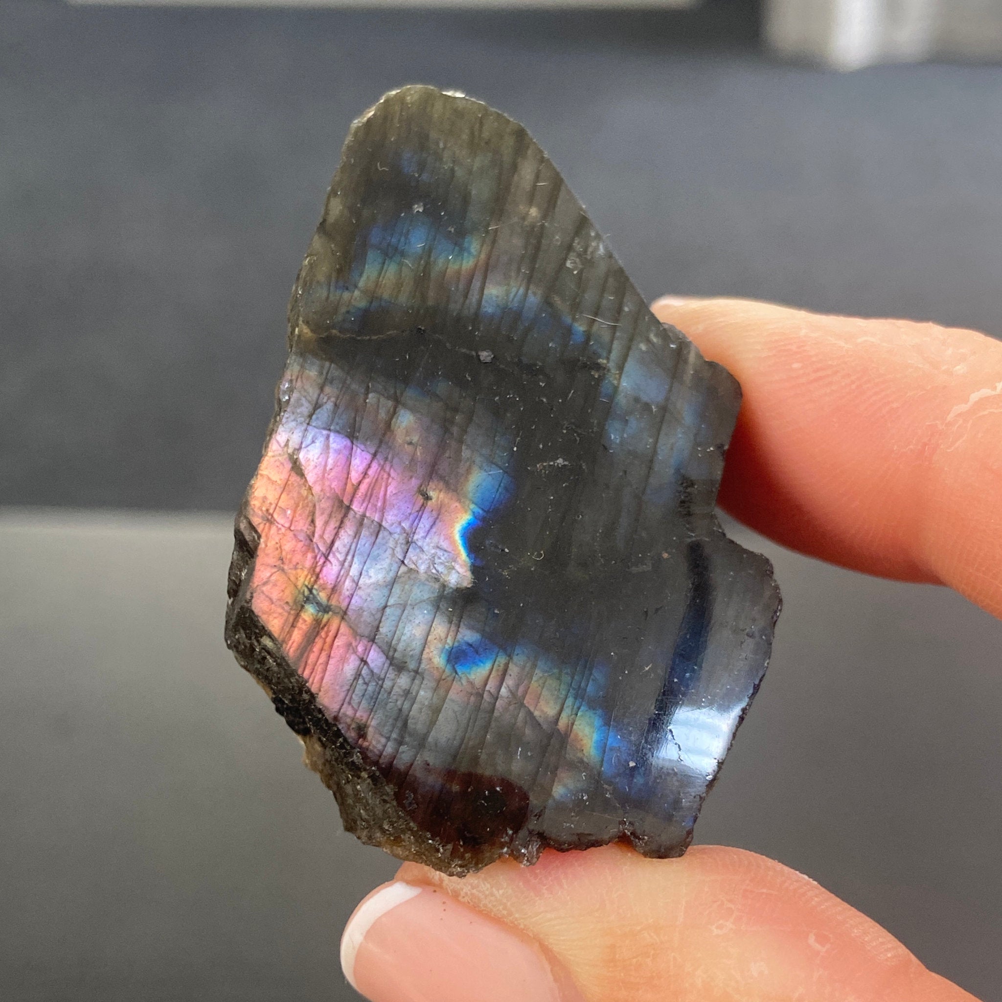Madagascan Labradorite Slice