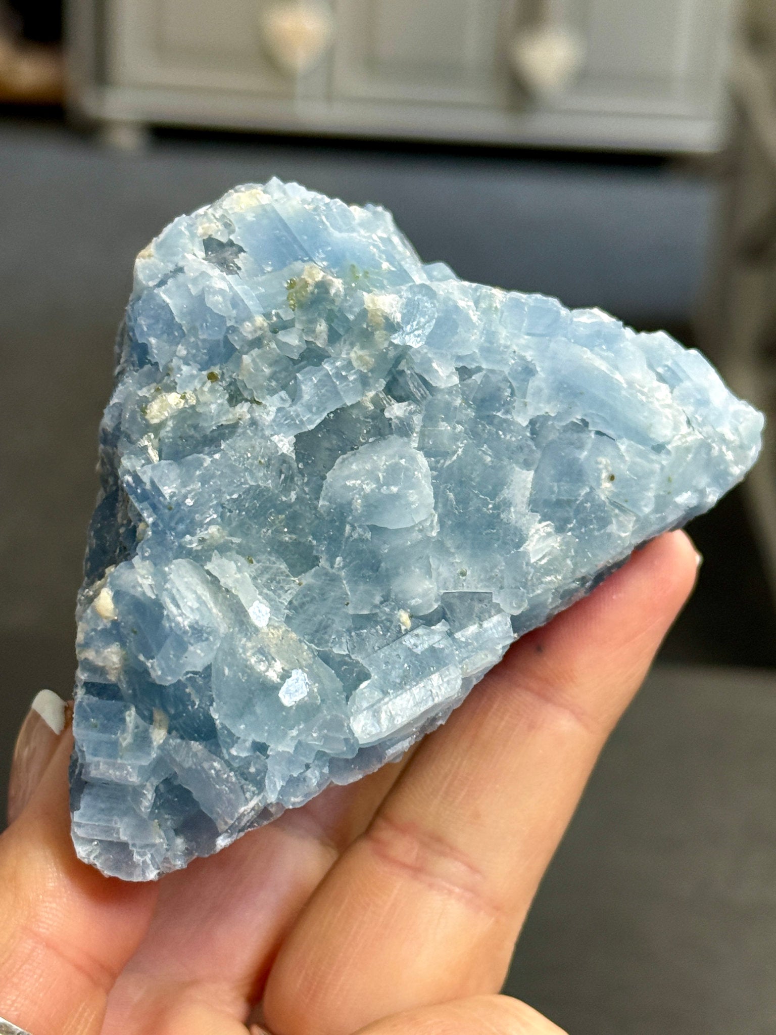 🔵 Natural Blue Calcite – Mexico