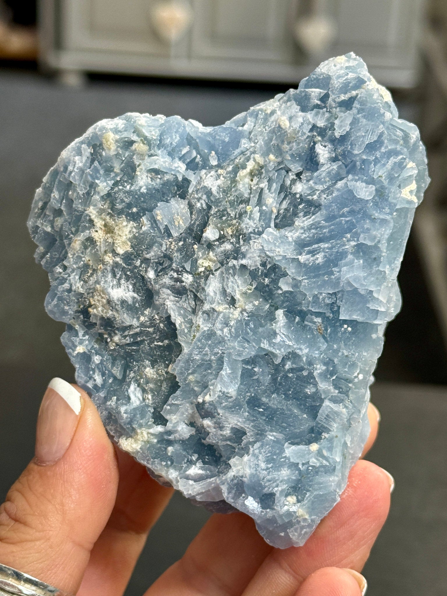 🔵 Natural Blue Calcite – Mexico
