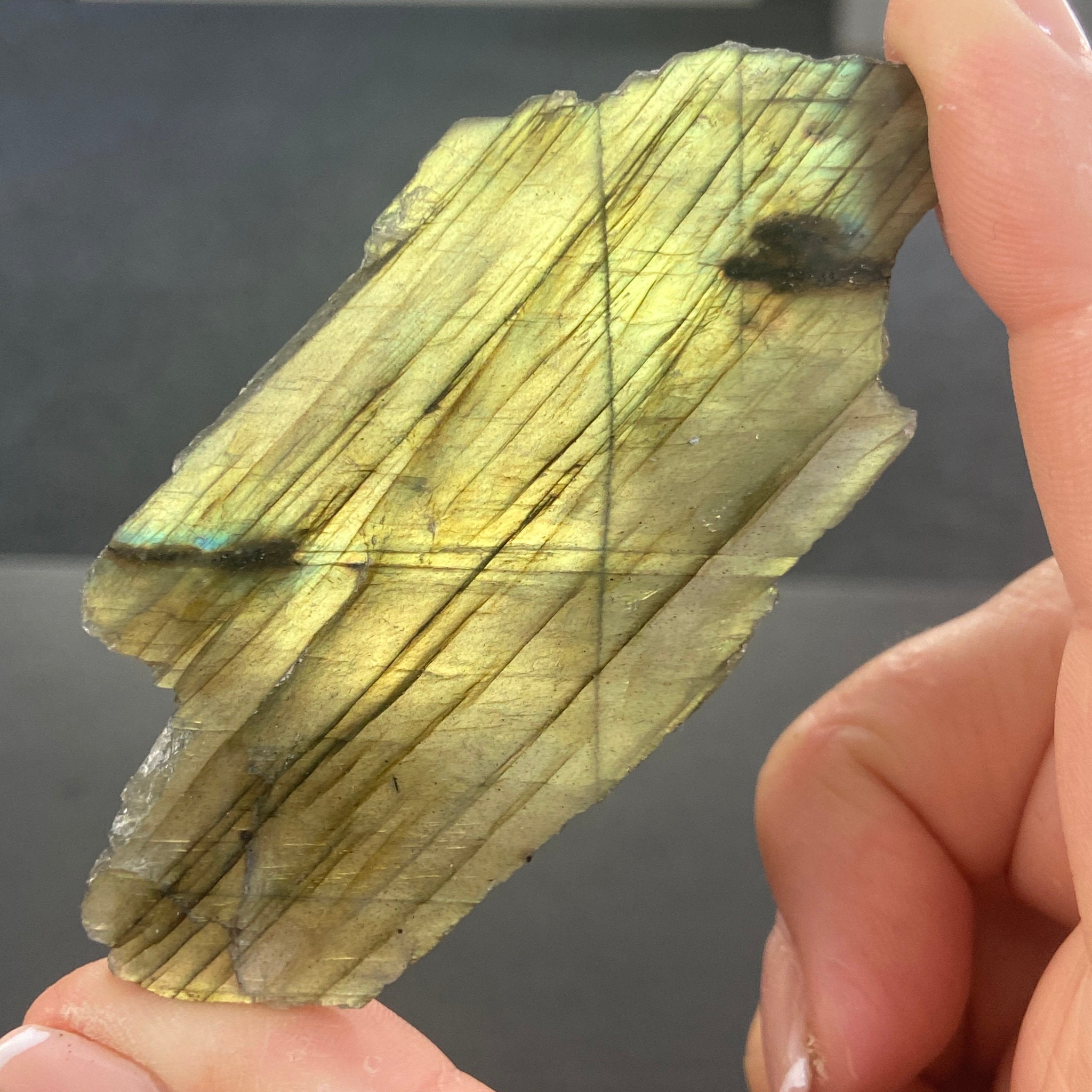 Madagascan Labradorite Slice