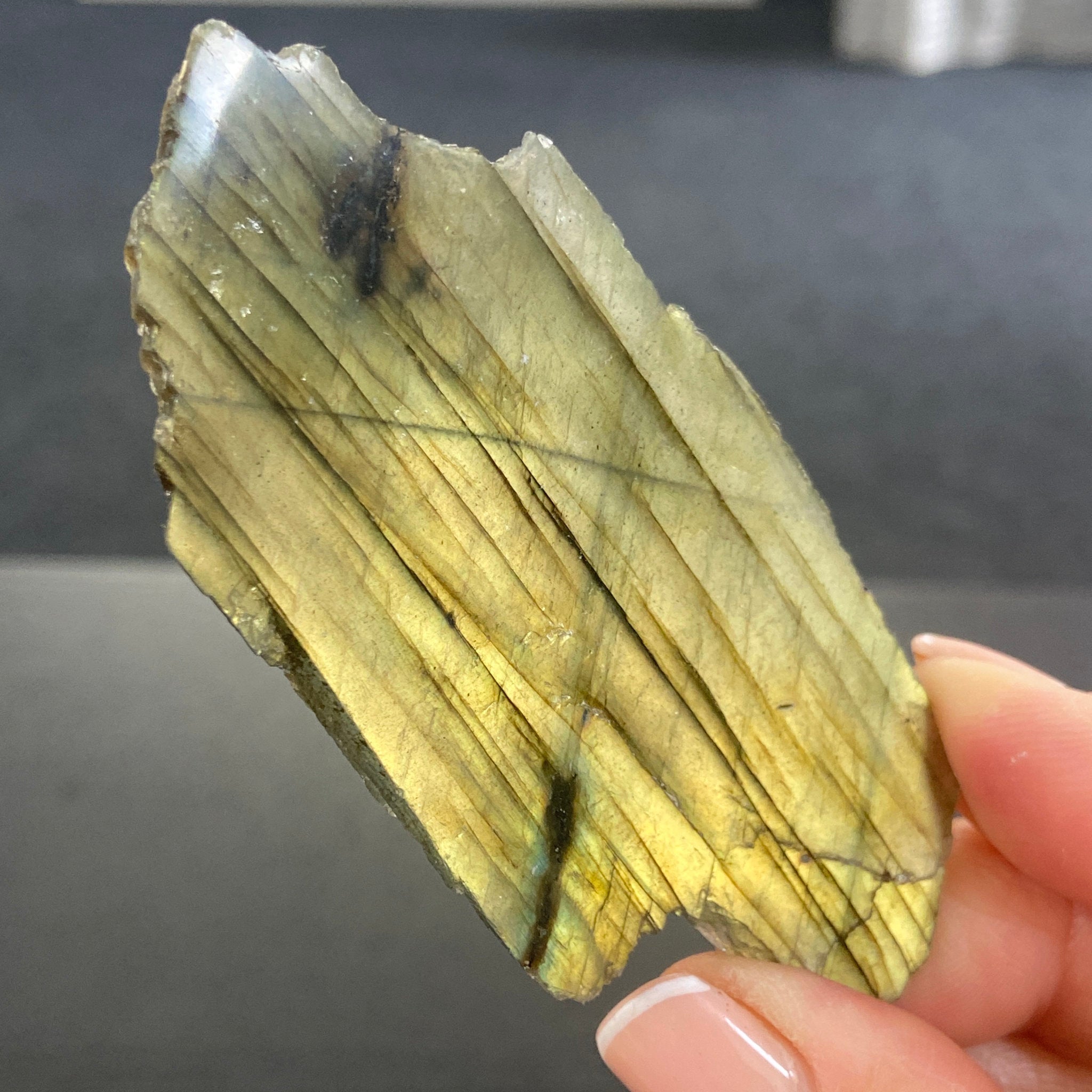 Madagascan Labradorite Slice