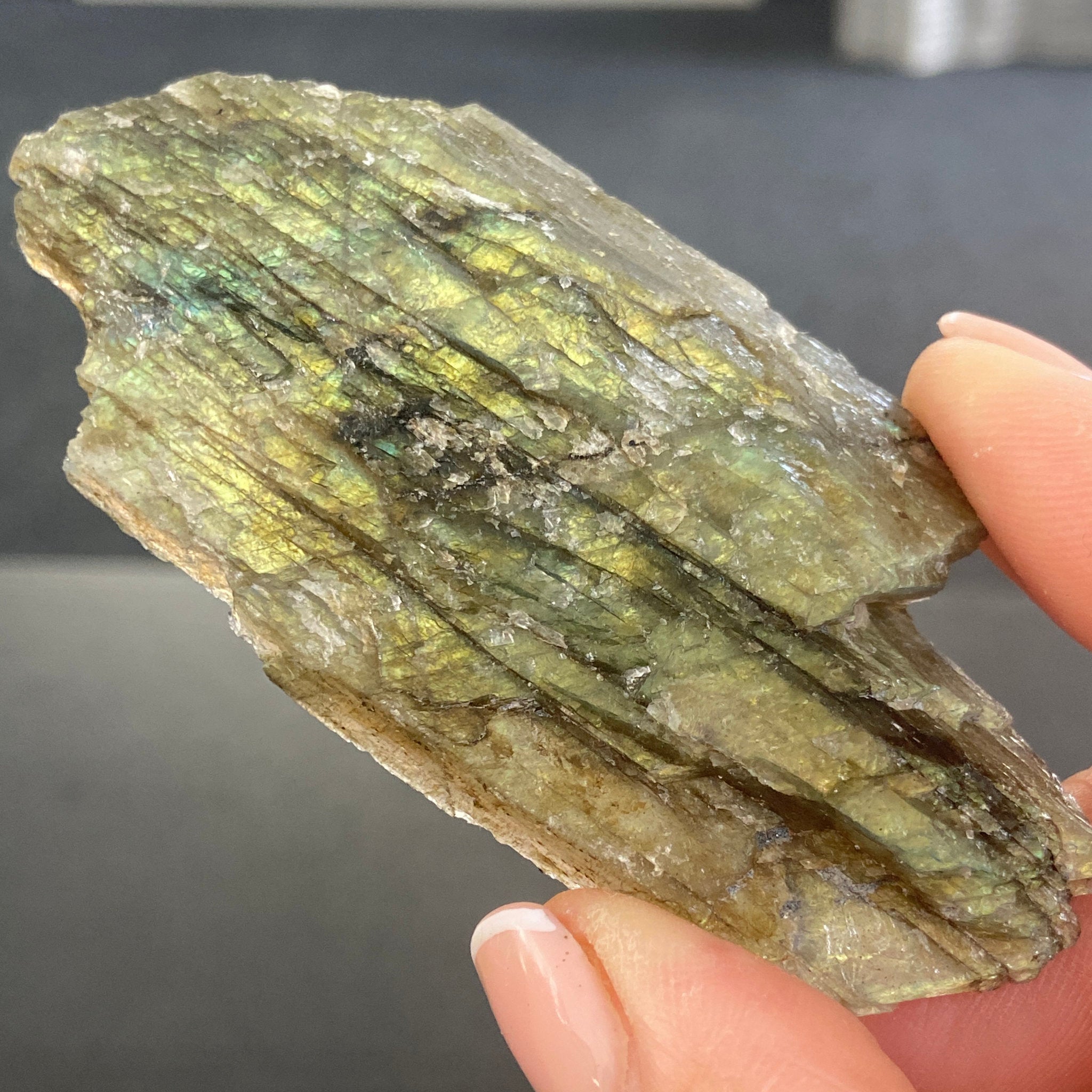 Madagascan Labradorite Slice
