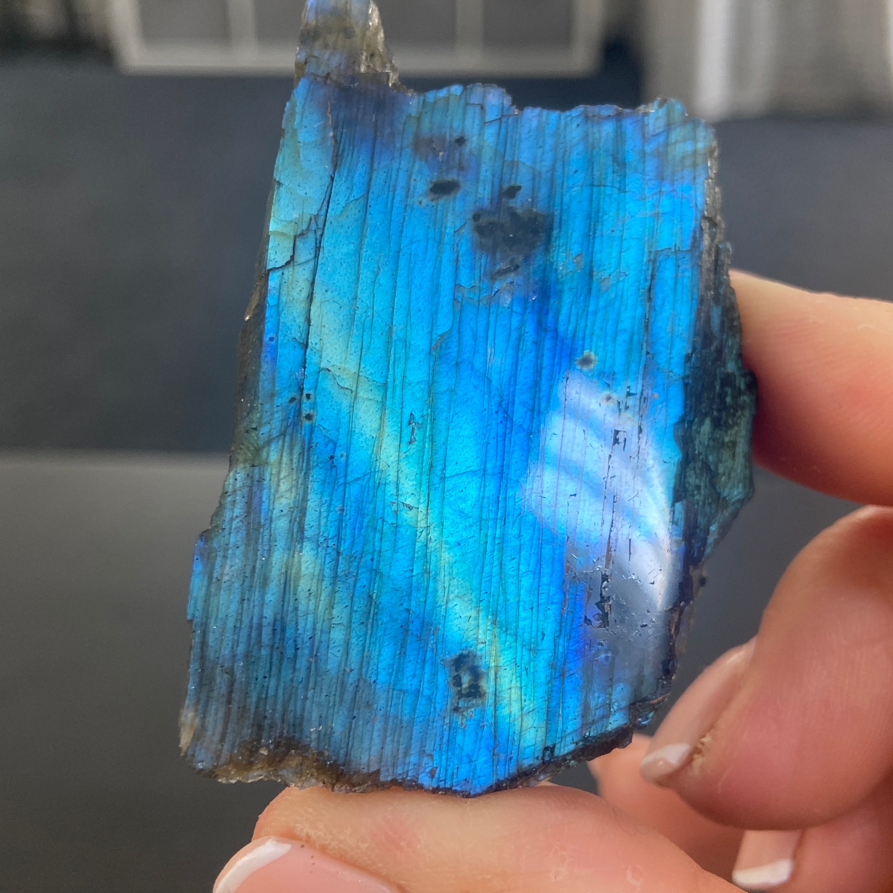 Madagascan Labradorite Slice