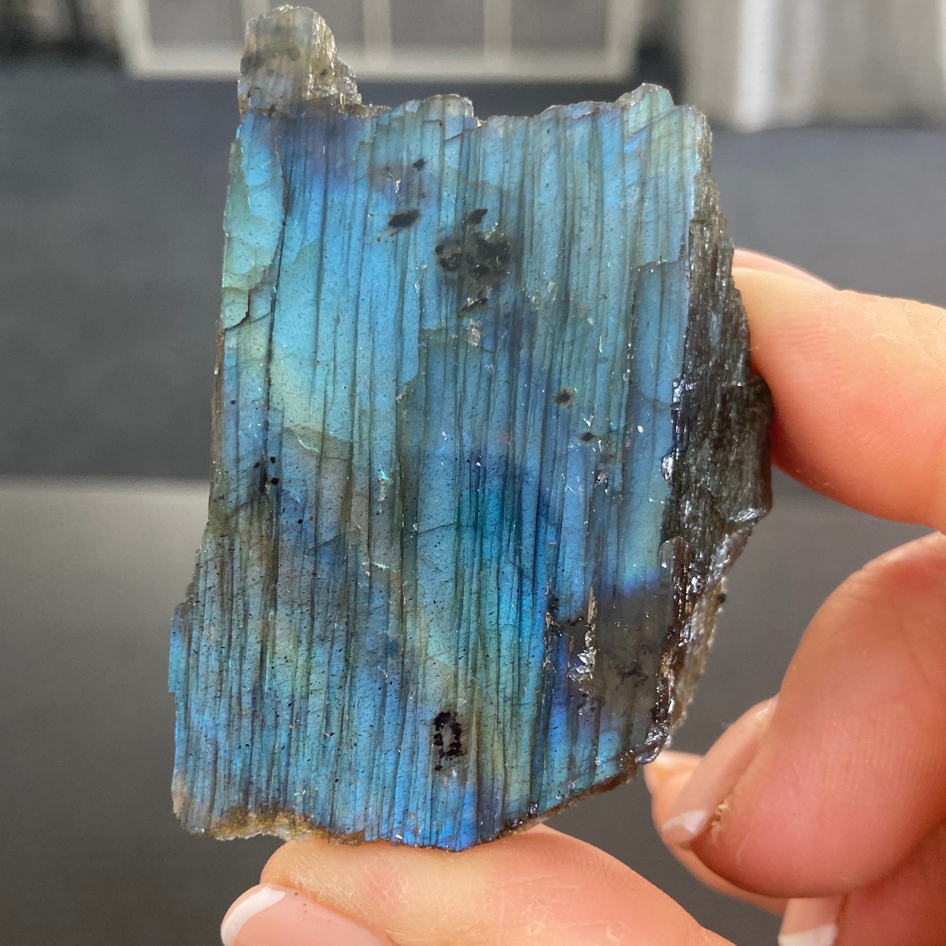 Madagascan Labradorite Slice
