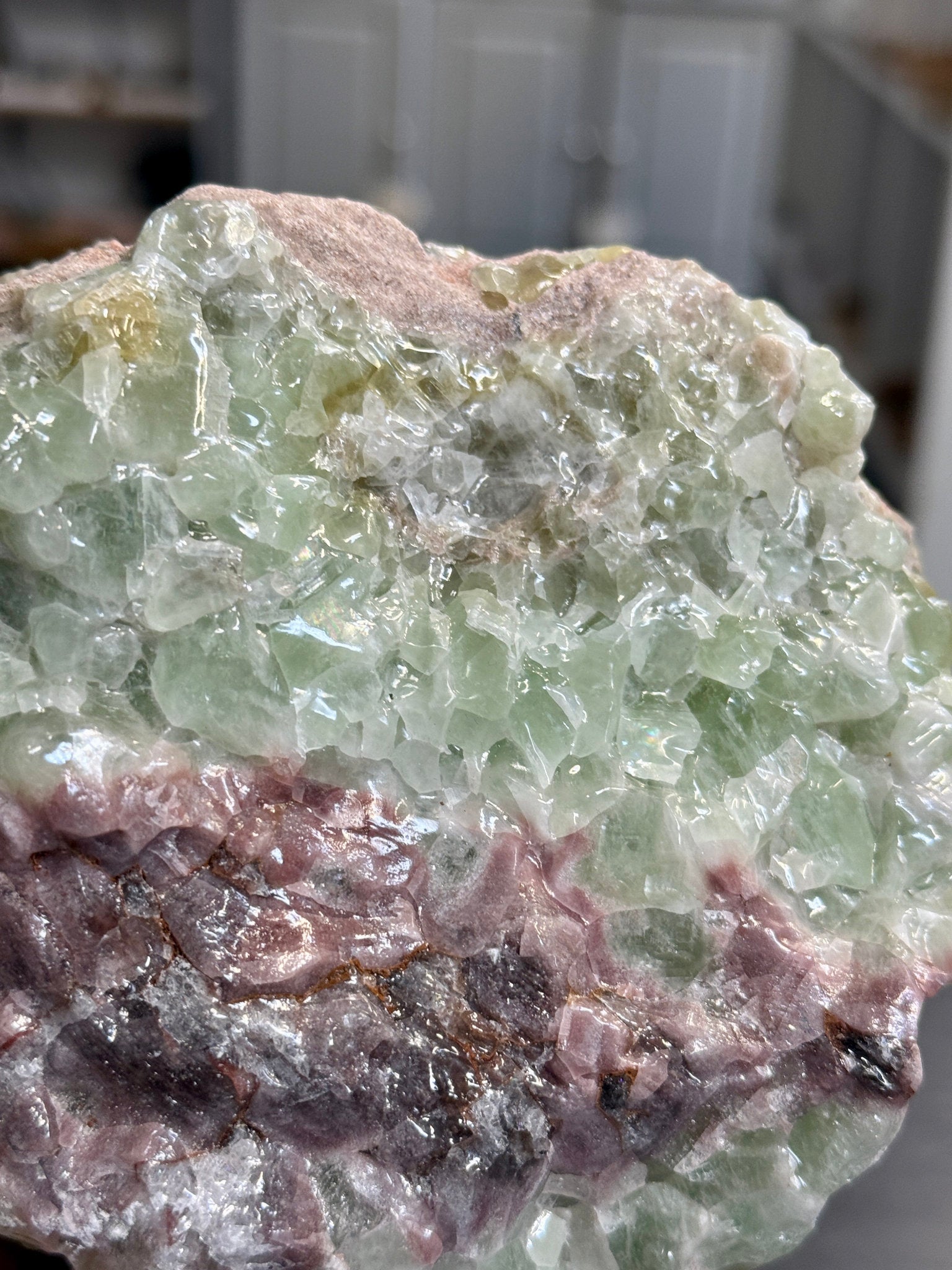 💚 Natural Green Calcite – Morocco