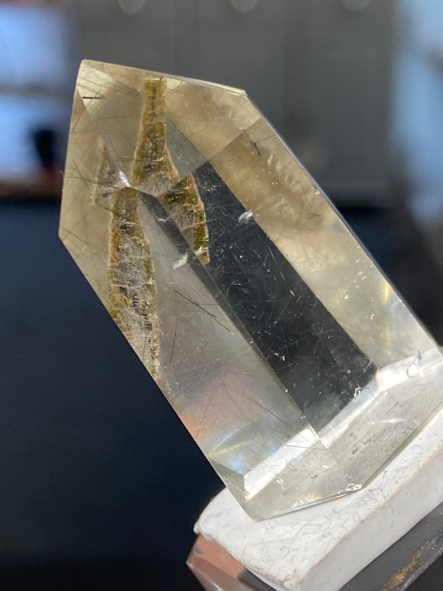 Madagascan Quartz Tower – Green Tourmaline Included