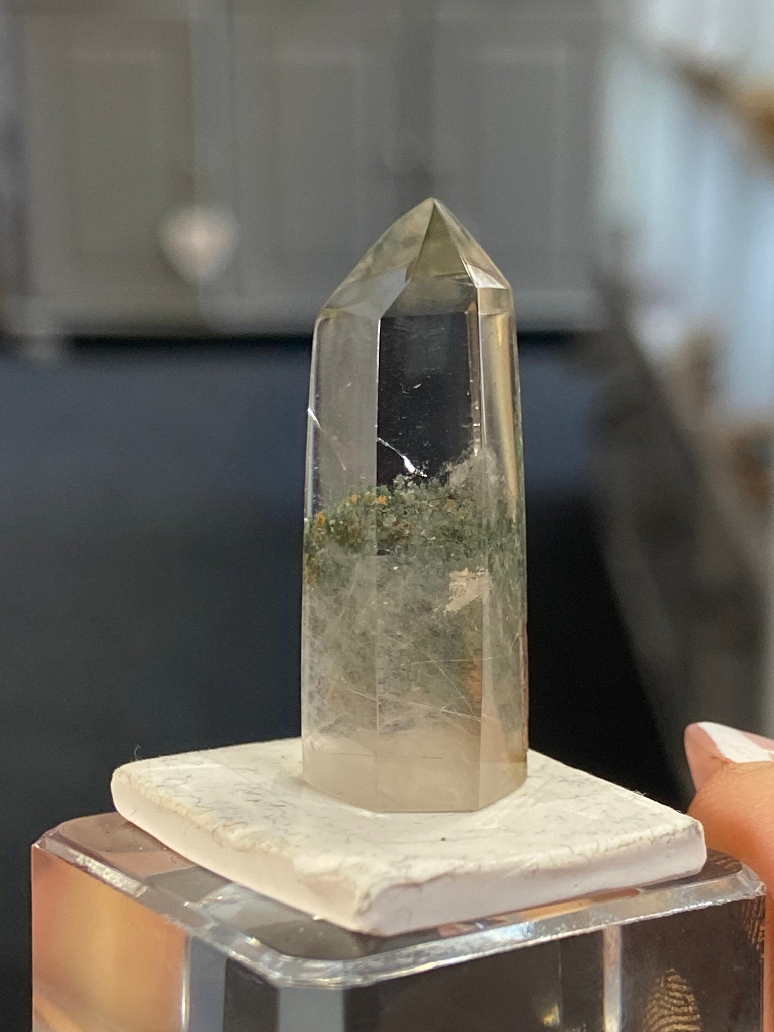 Madagascan Quartz Tower – Chlorite Included
