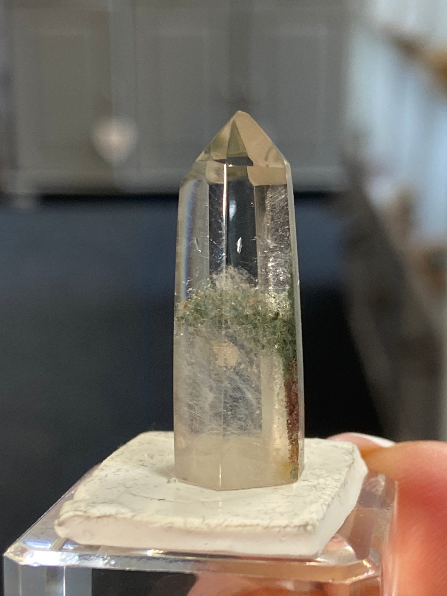 Madagascan Quartz Tower – Chlorite Included