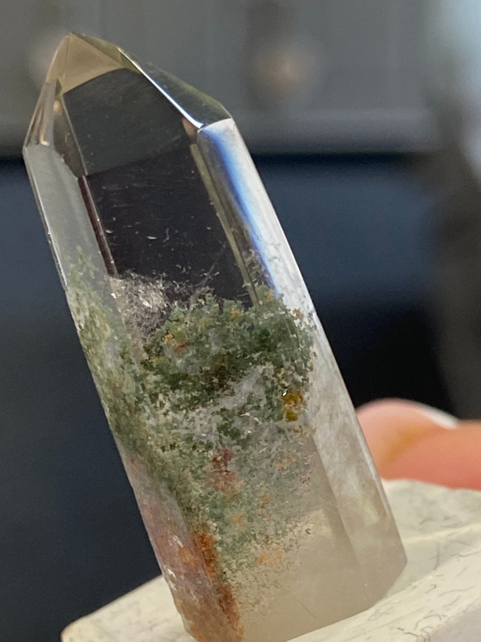 Madagascan Quartz Tower – Chlorite Included