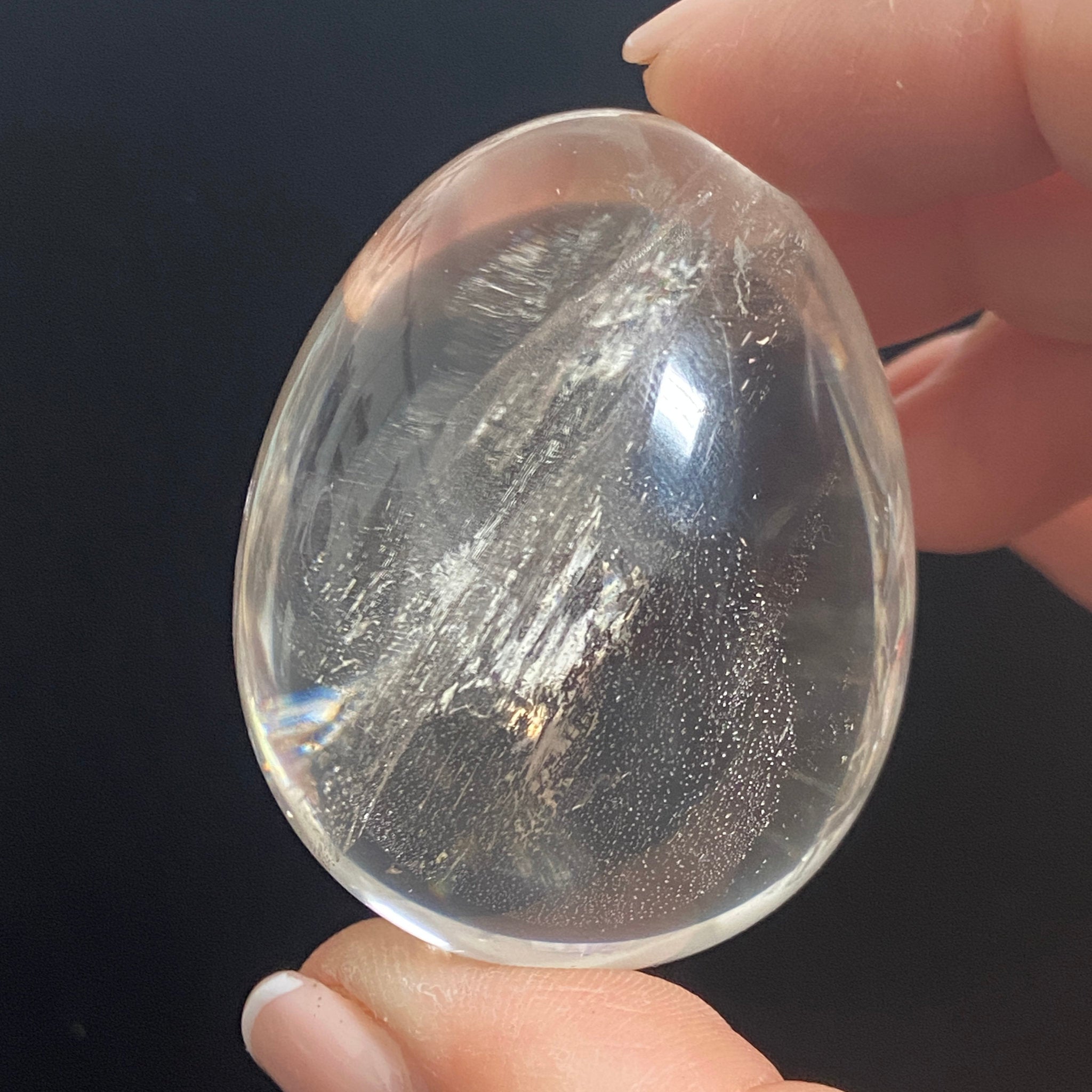 AA Clear Quartz Egg - Madagascar