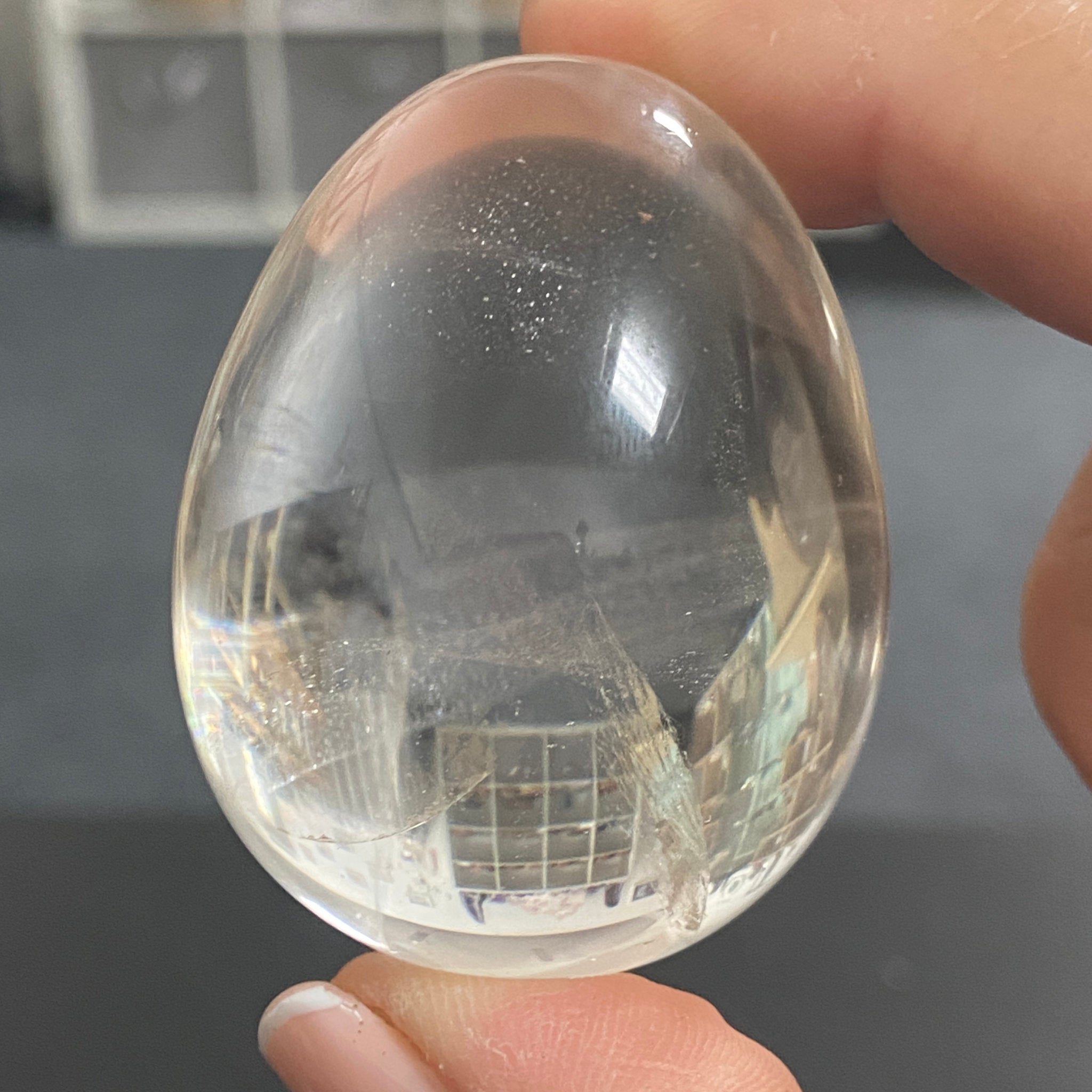 AA Clear Quartz Egg - Madagascar