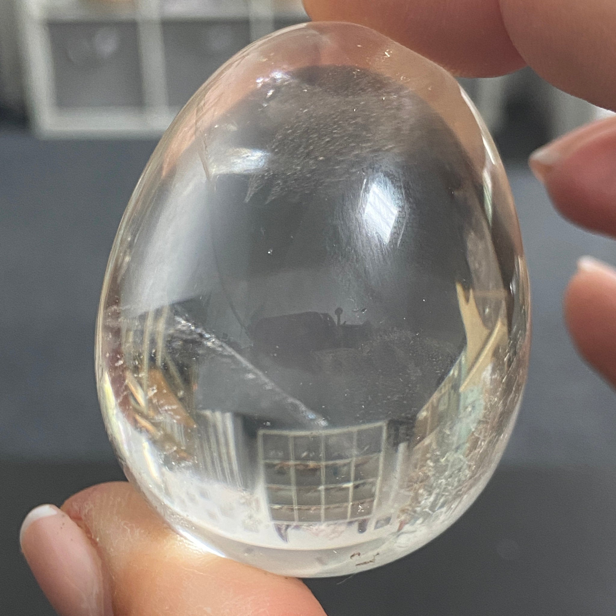 AA Clear Quartz Egg - Madagascar