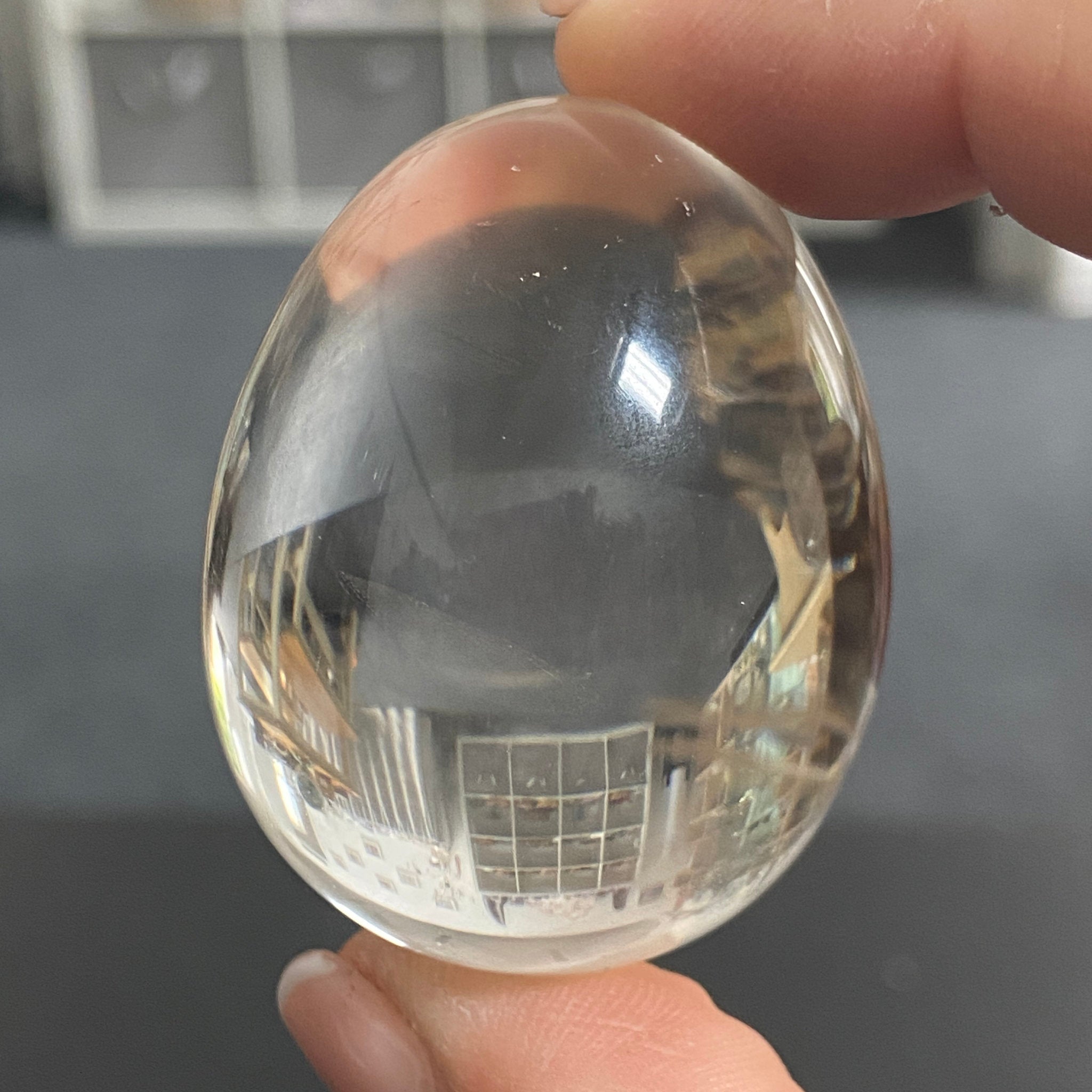 AA Clear Quartz Egg - Madagascar