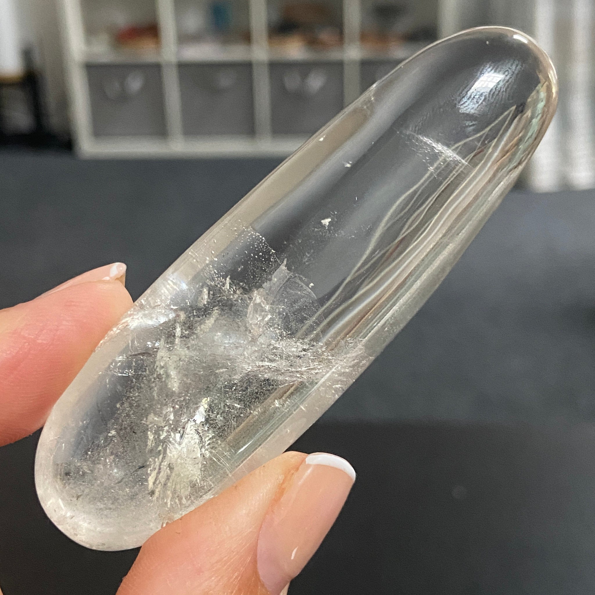 River Rolled Clear Quartz Freeform