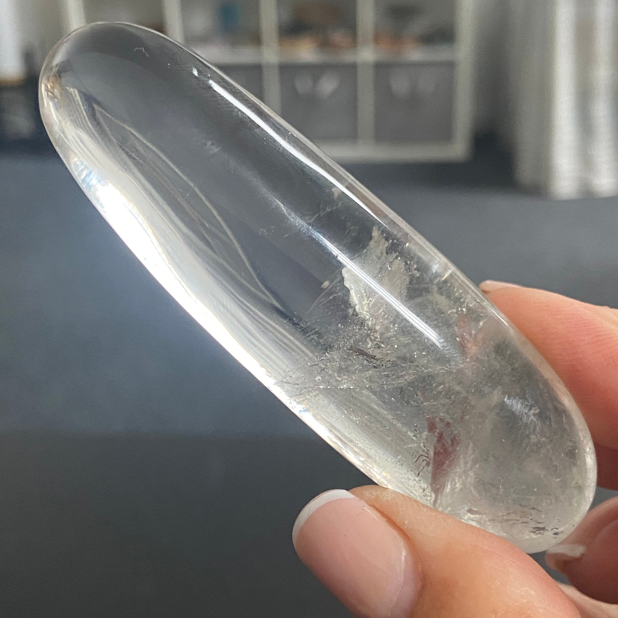 River Rolled Clear Quartz Freeform