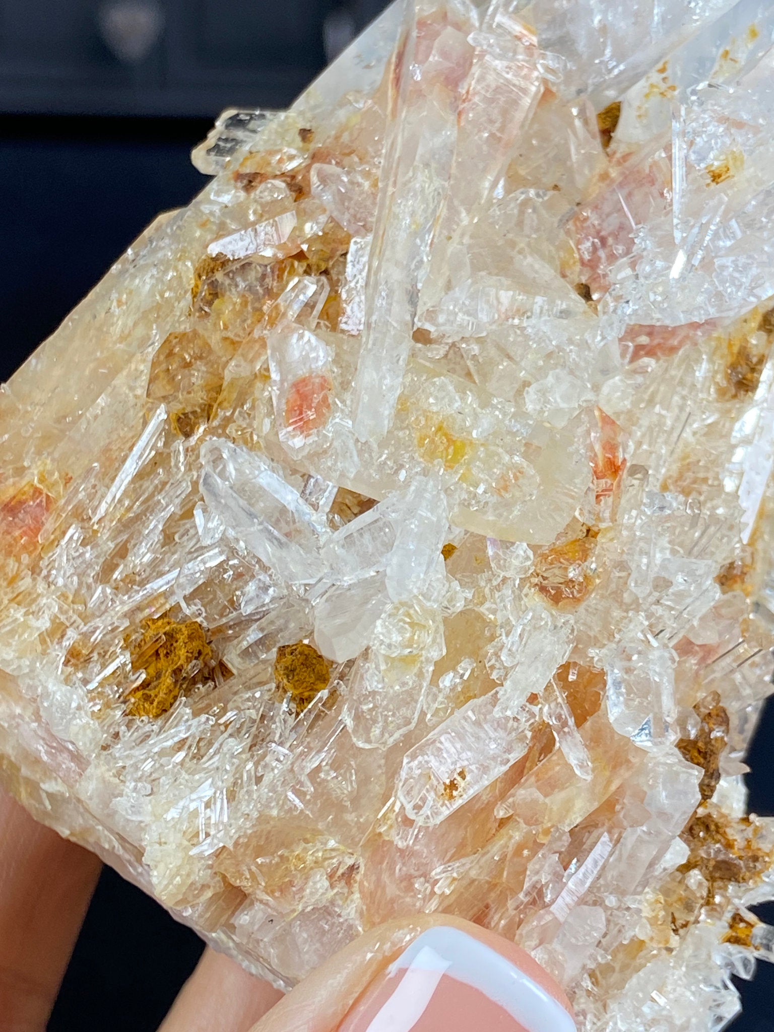 Blue Smoke Lemurian Light Quartz Cluster – Colombia