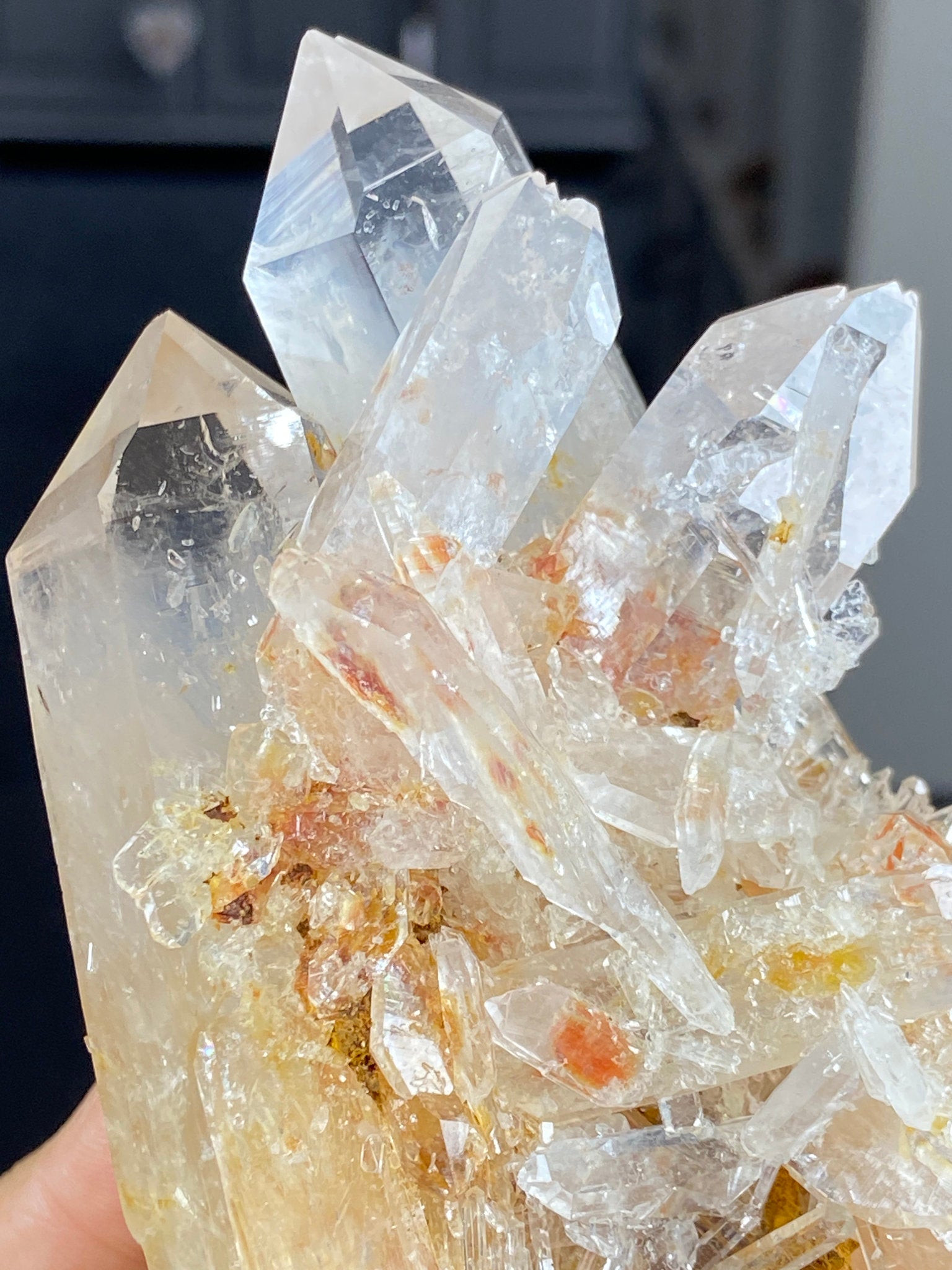Blue Smoke Lemurian Light Quartz Cluster – Colombia