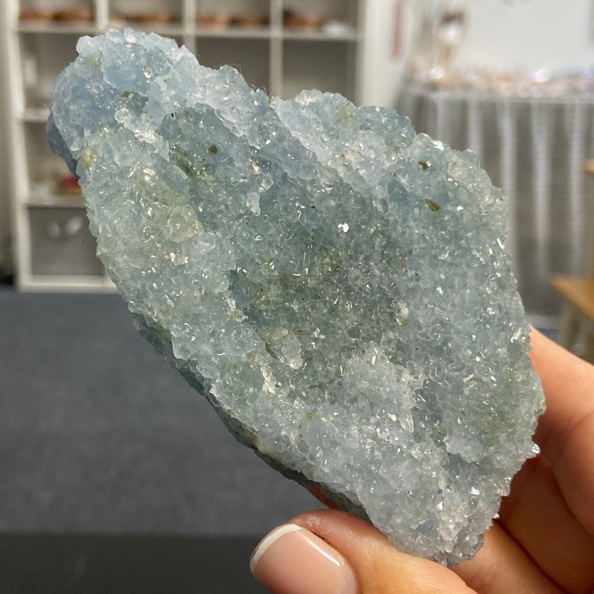 Blue Calcite Cluster – Mexico