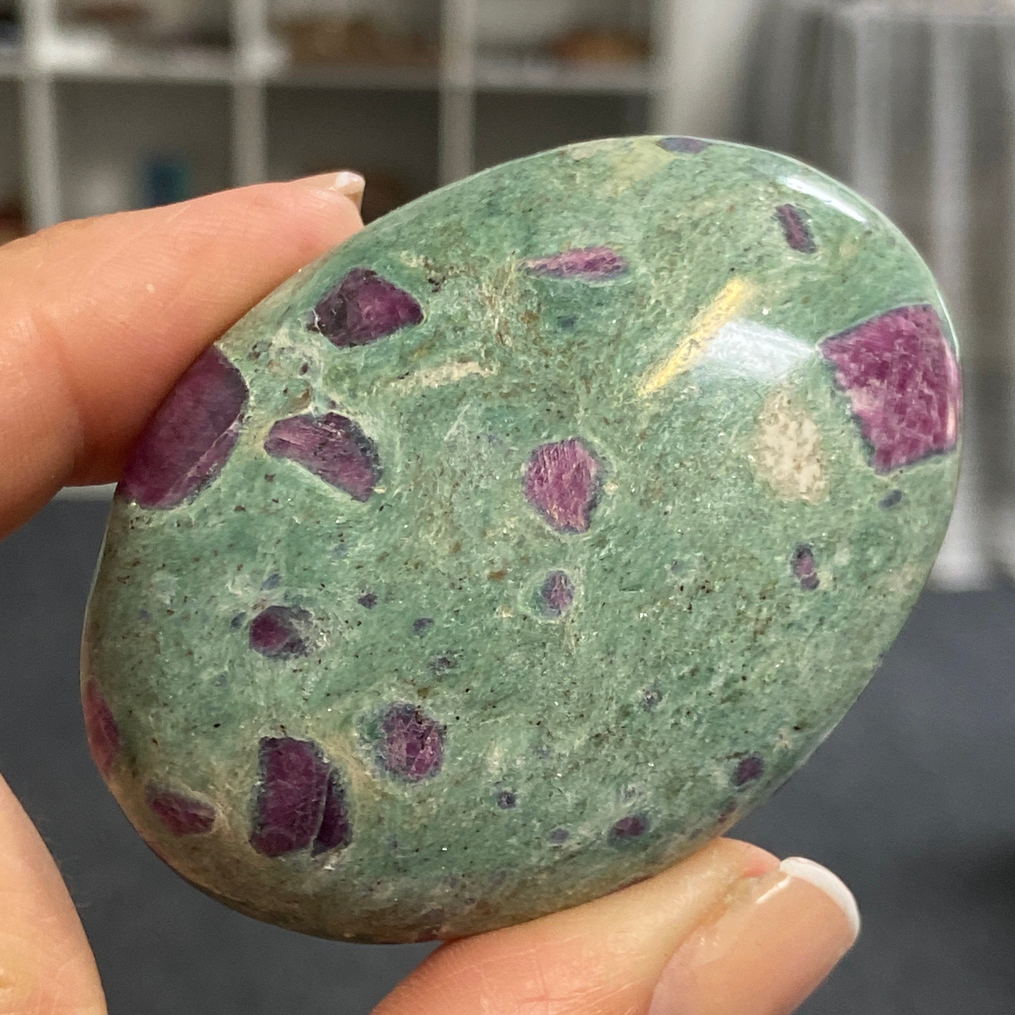 Ruby Fuchsite Palmstone