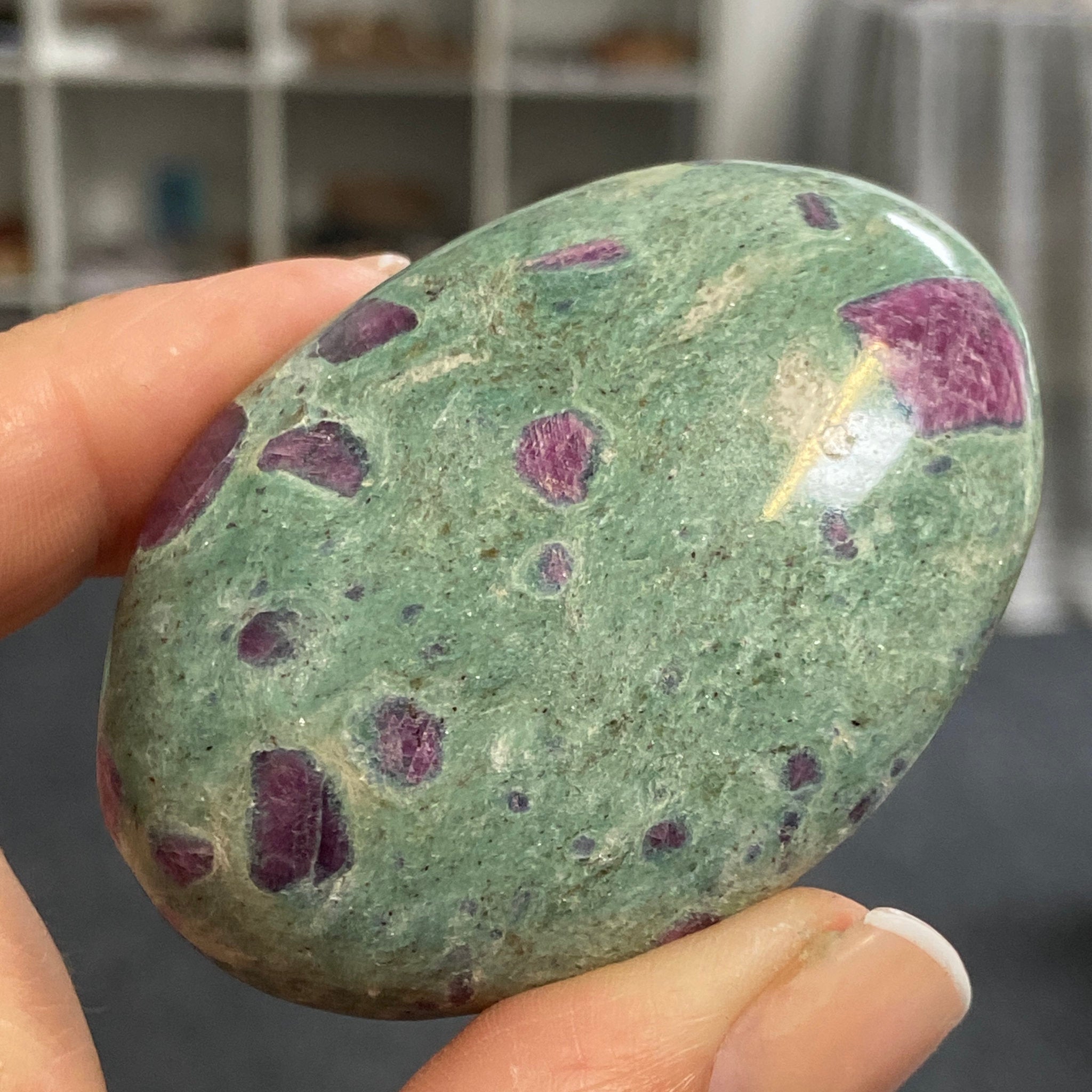 Ruby Fuchsite Palmstone
