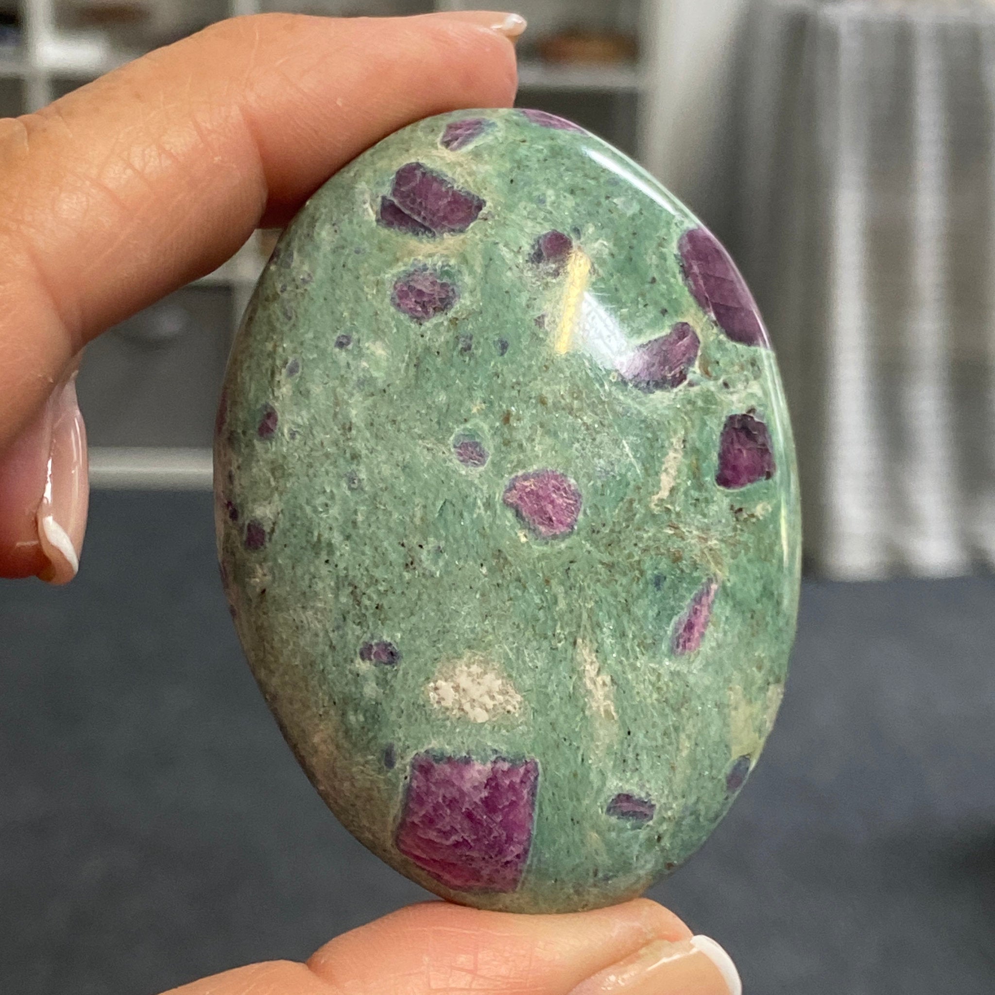 Ruby Fuchsite Palmstone