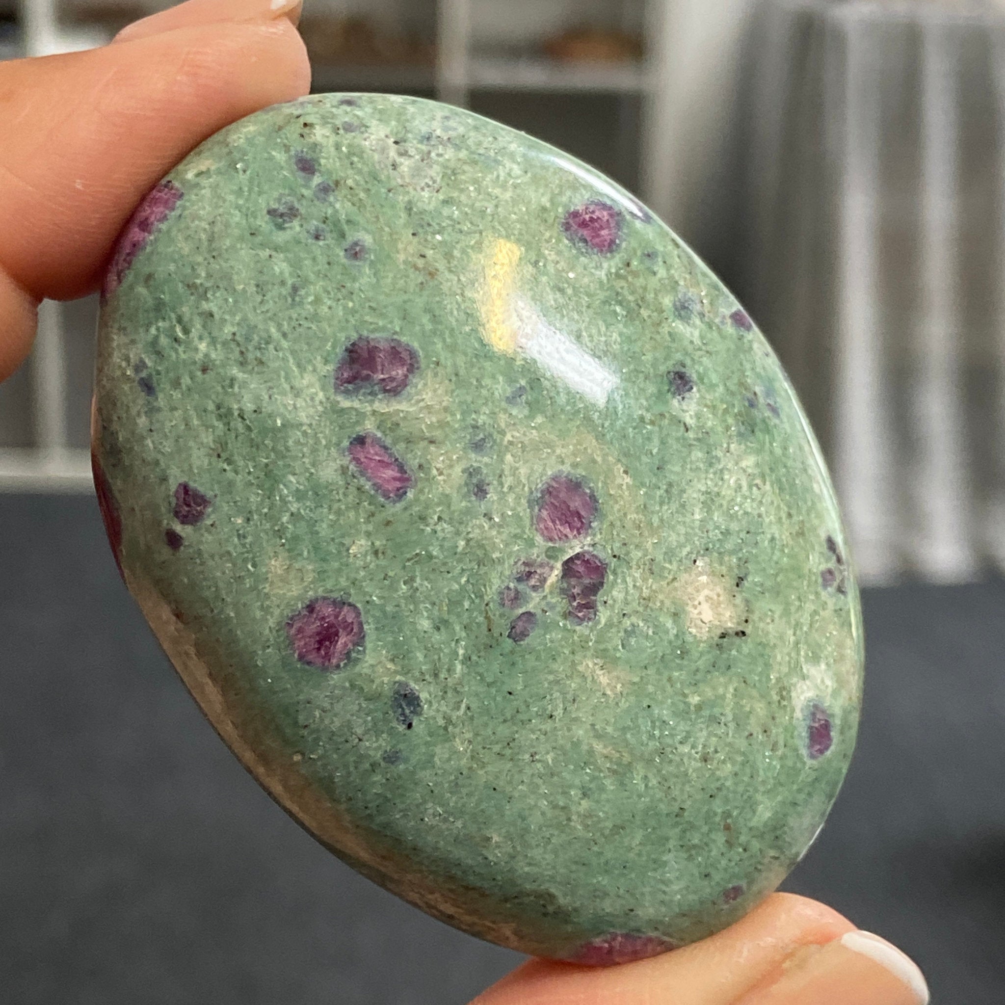 Ruby Fuchsite Palmstone