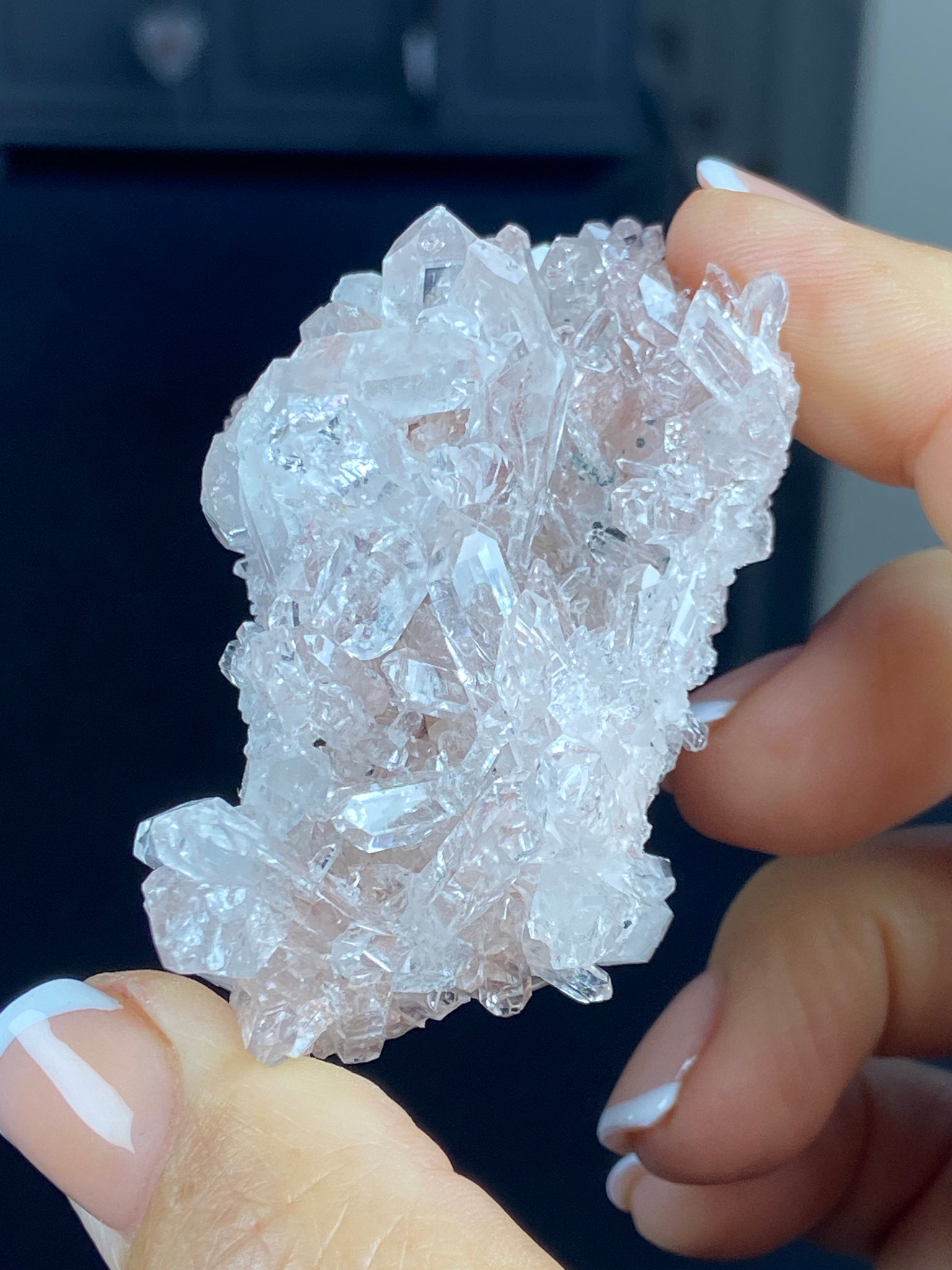 Sacred Pink Lemurian Quartz Cluster