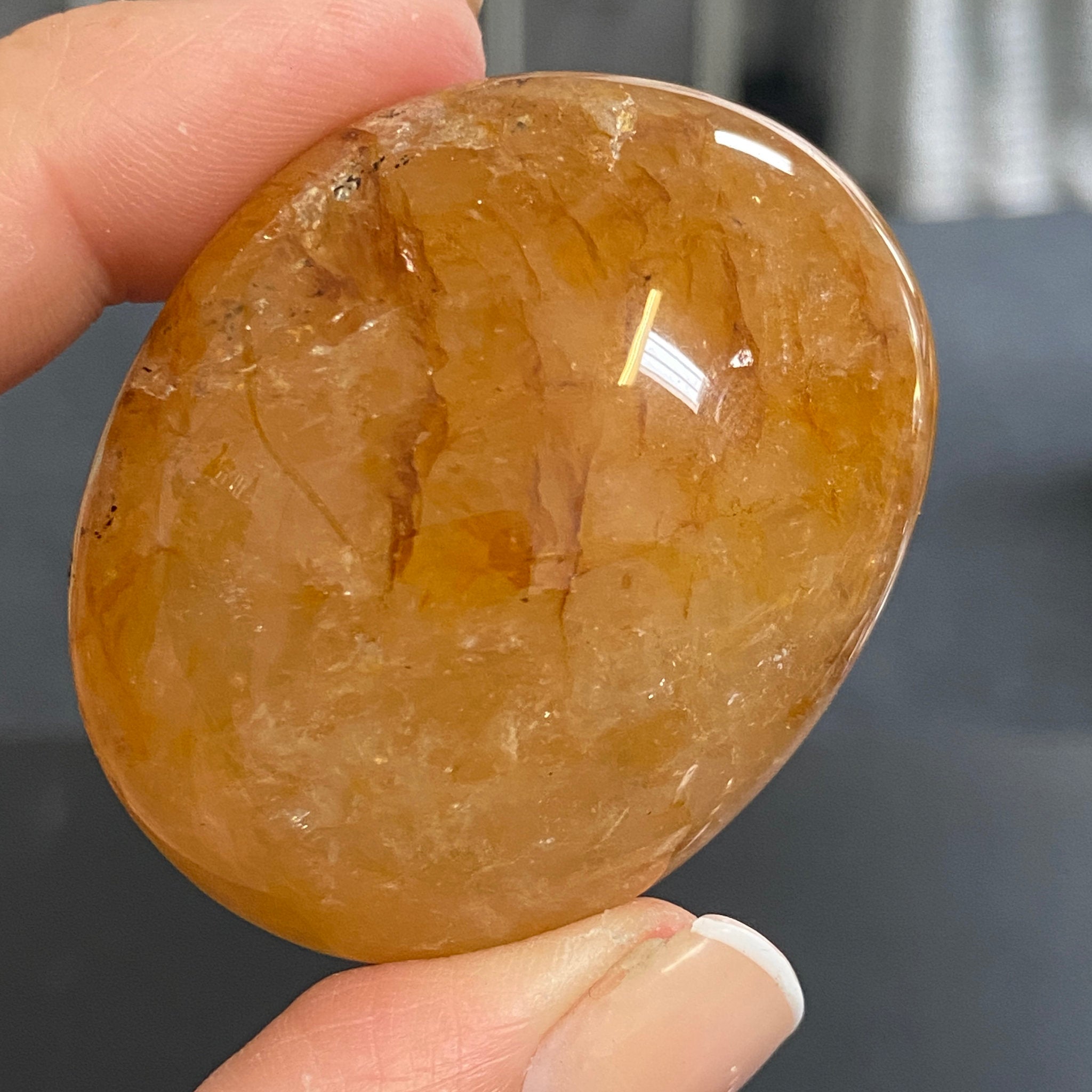 Golden Healer Quartz Palmstone – Brazil