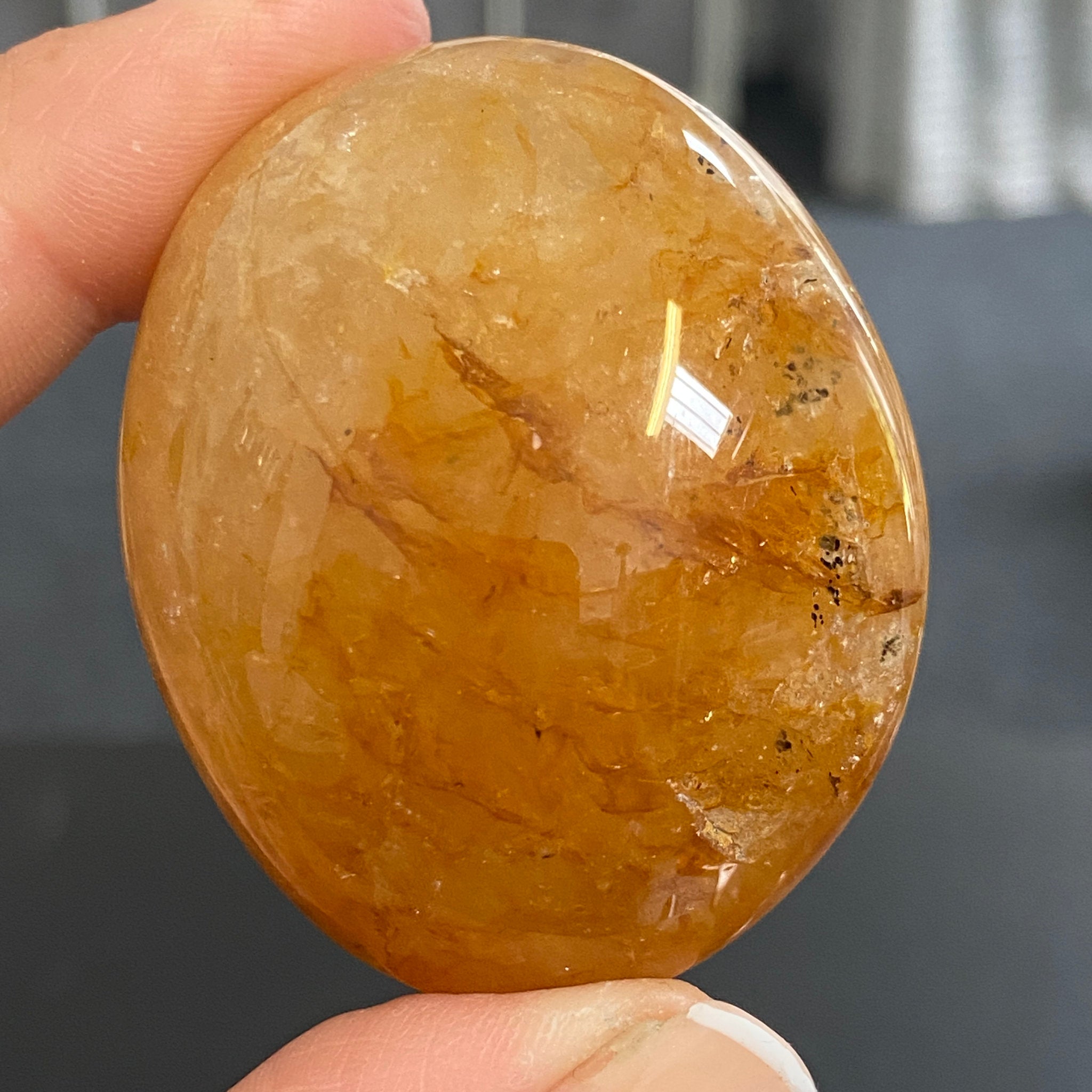 Golden Healer Quartz Palmstone – Brazil