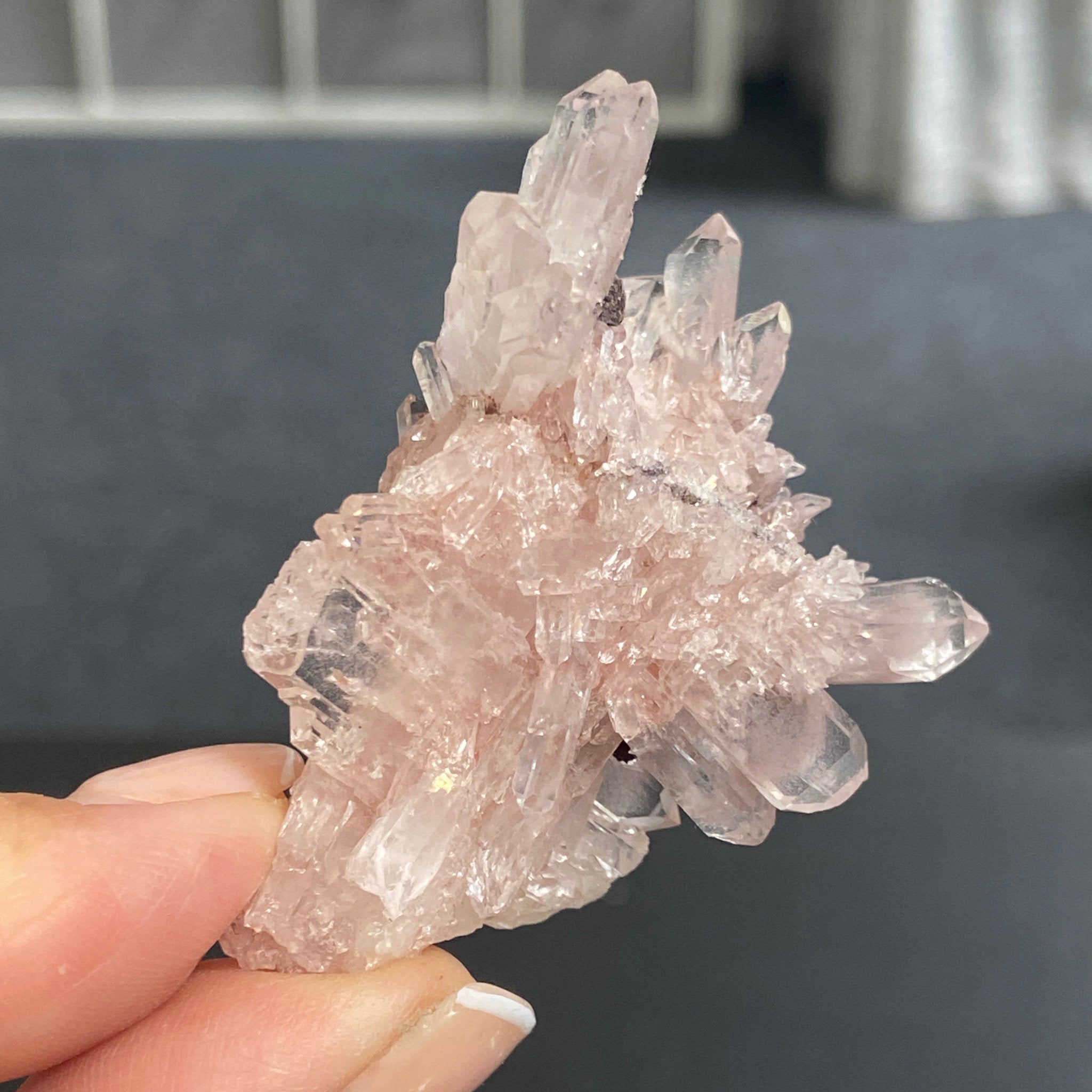 Sacred Pink Lemurian Quartz Cluster