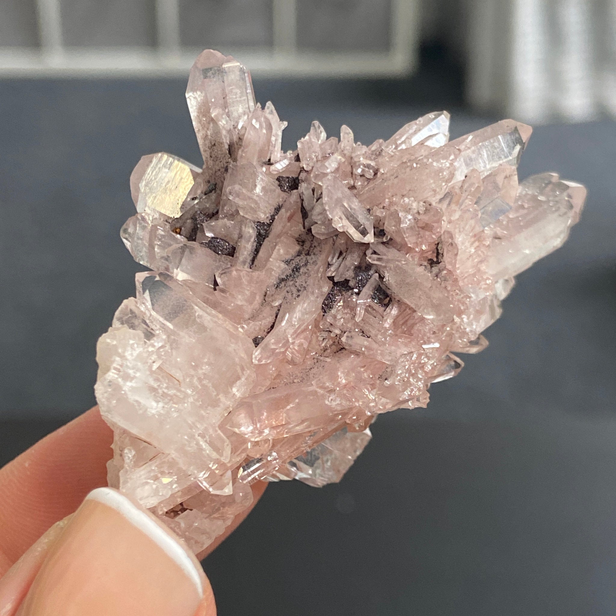 Sacred Pink Lemurian Quartz Cluster