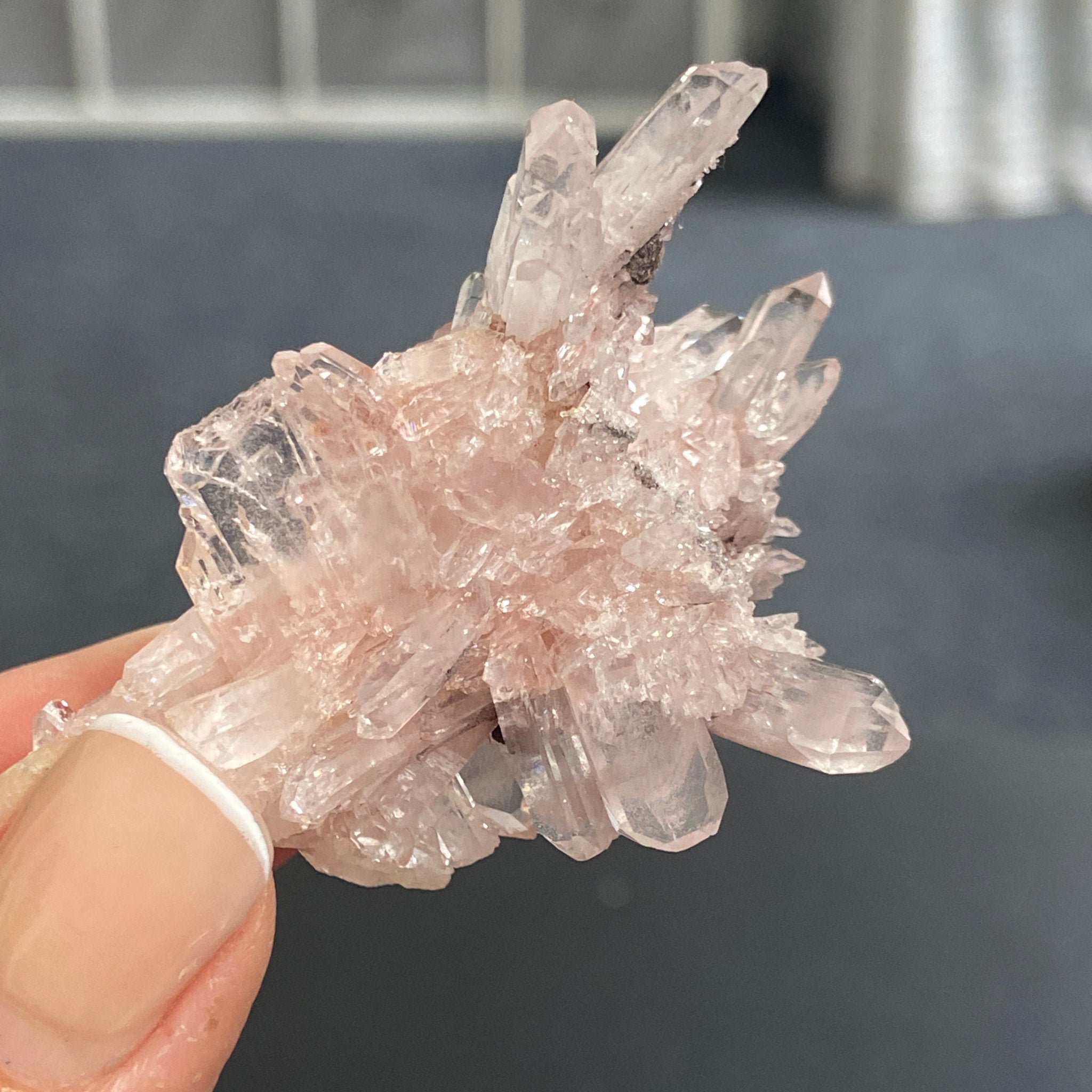 Sacred Pink Lemurian Quartz Cluster