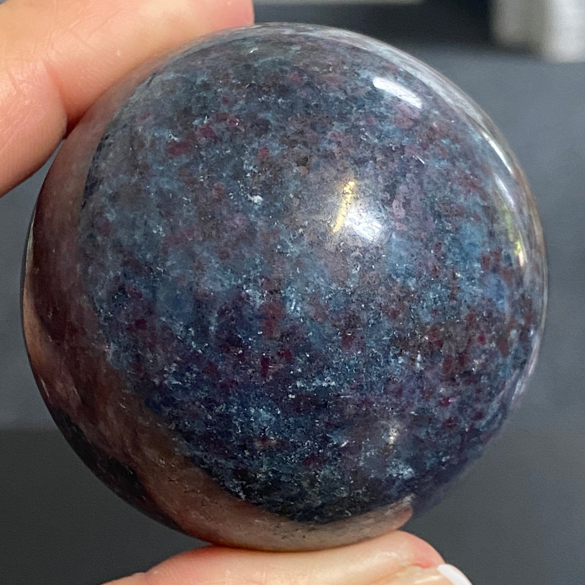 Ruby Kyanite Sphere - India
