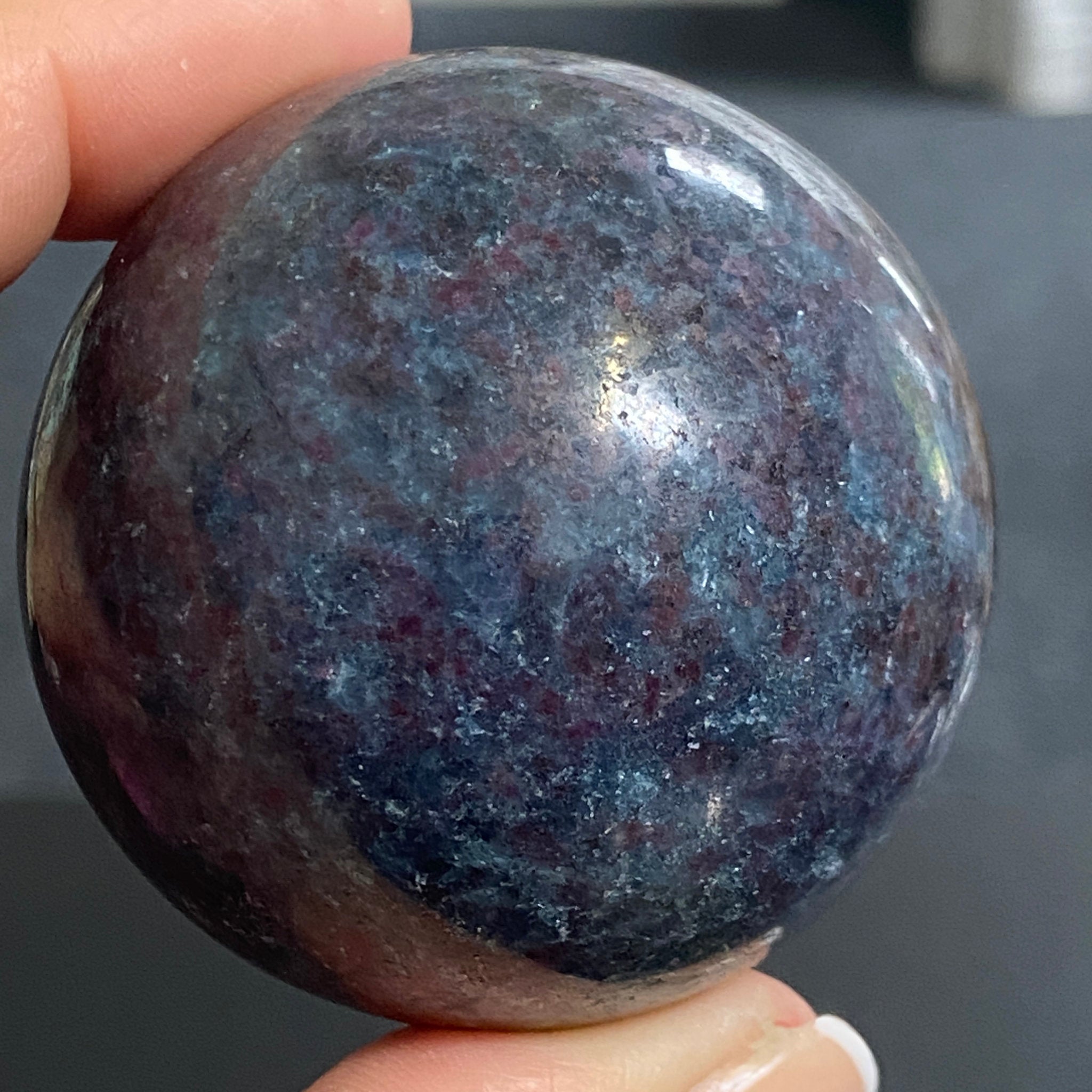 Ruby Kyanite Sphere - India
