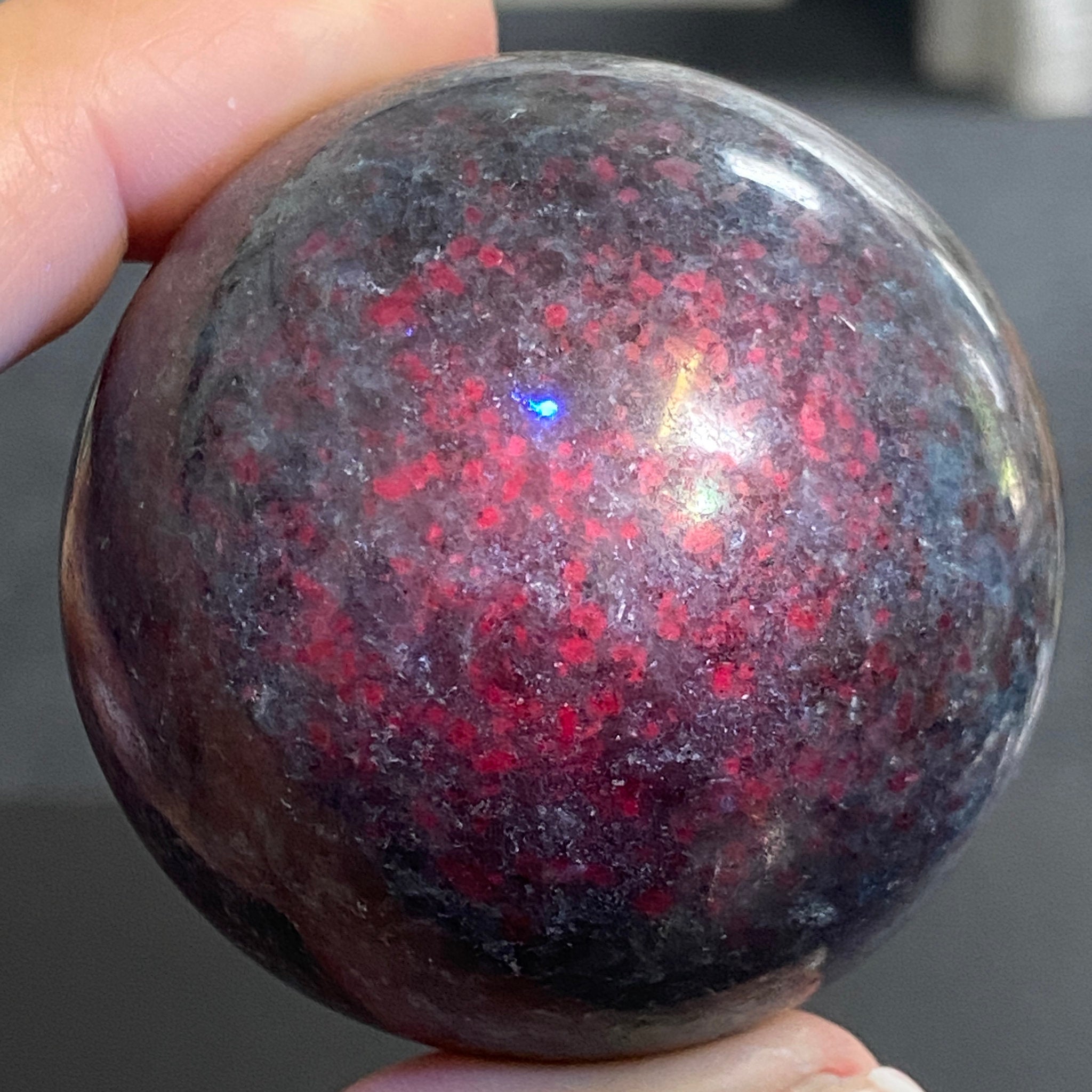 Ruby Kyanite Sphere - India