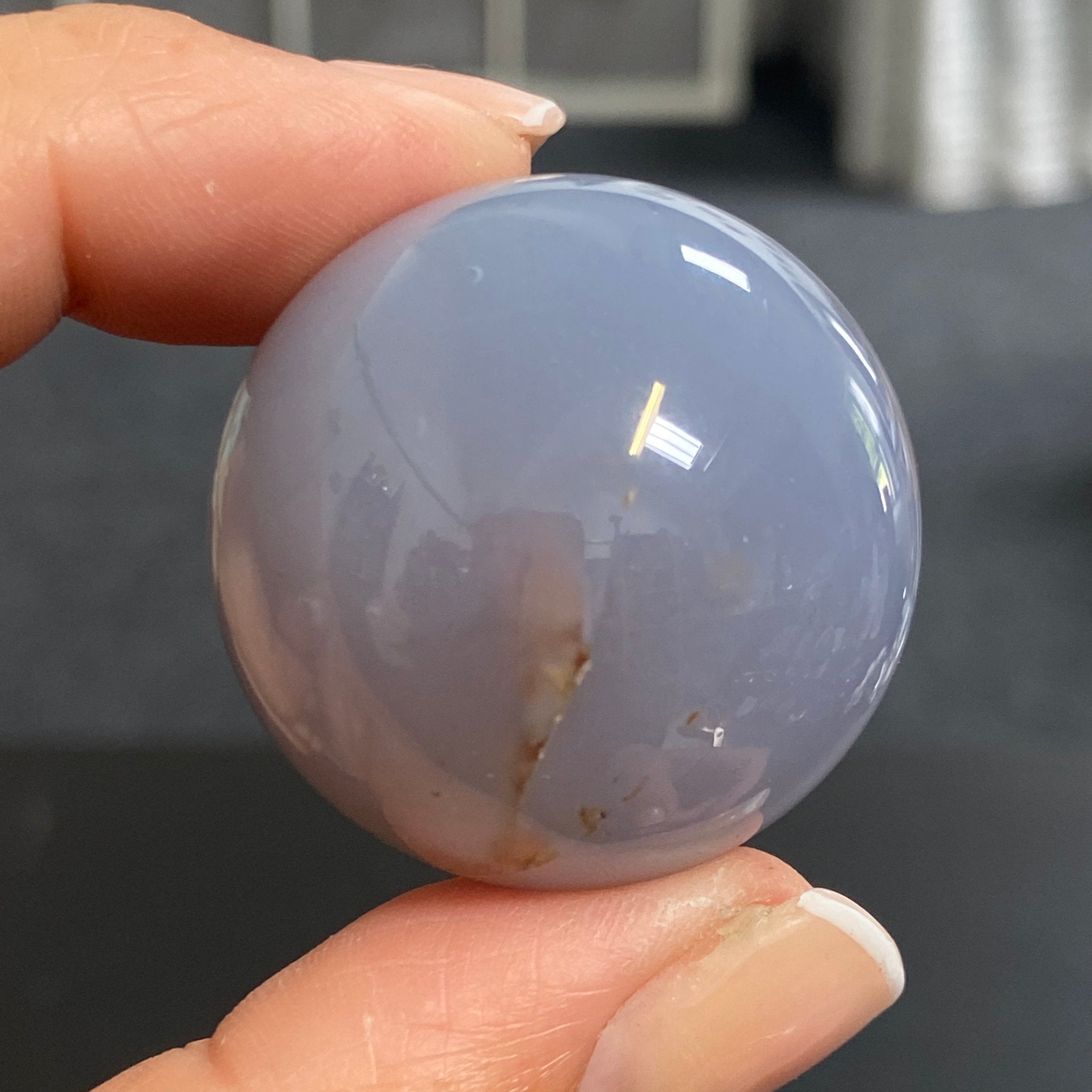 Blue Chalcedony Sphere