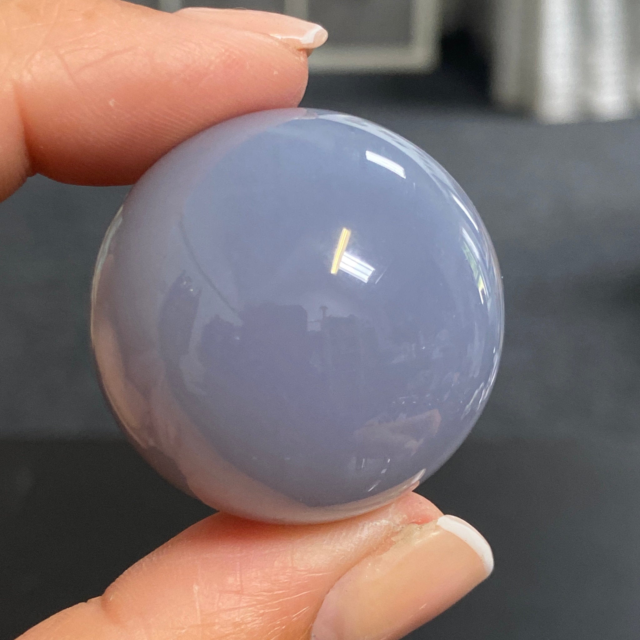 Blue Chalcedony Sphere