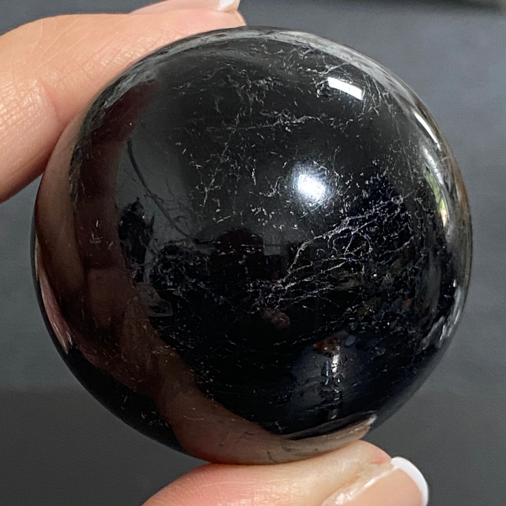 AA Black Tourmaline Sphere - Brazil