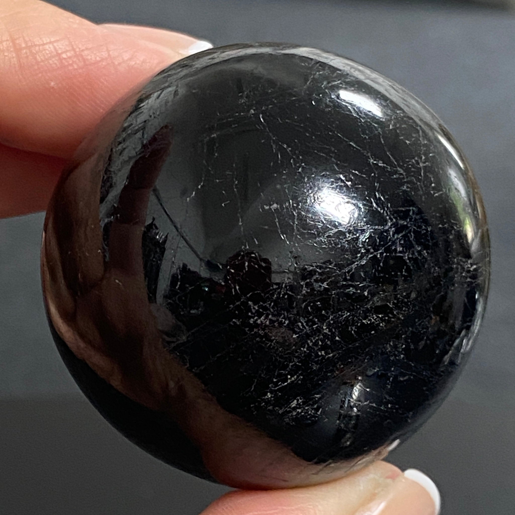 AA Black Tourmaline Sphere - Brazil