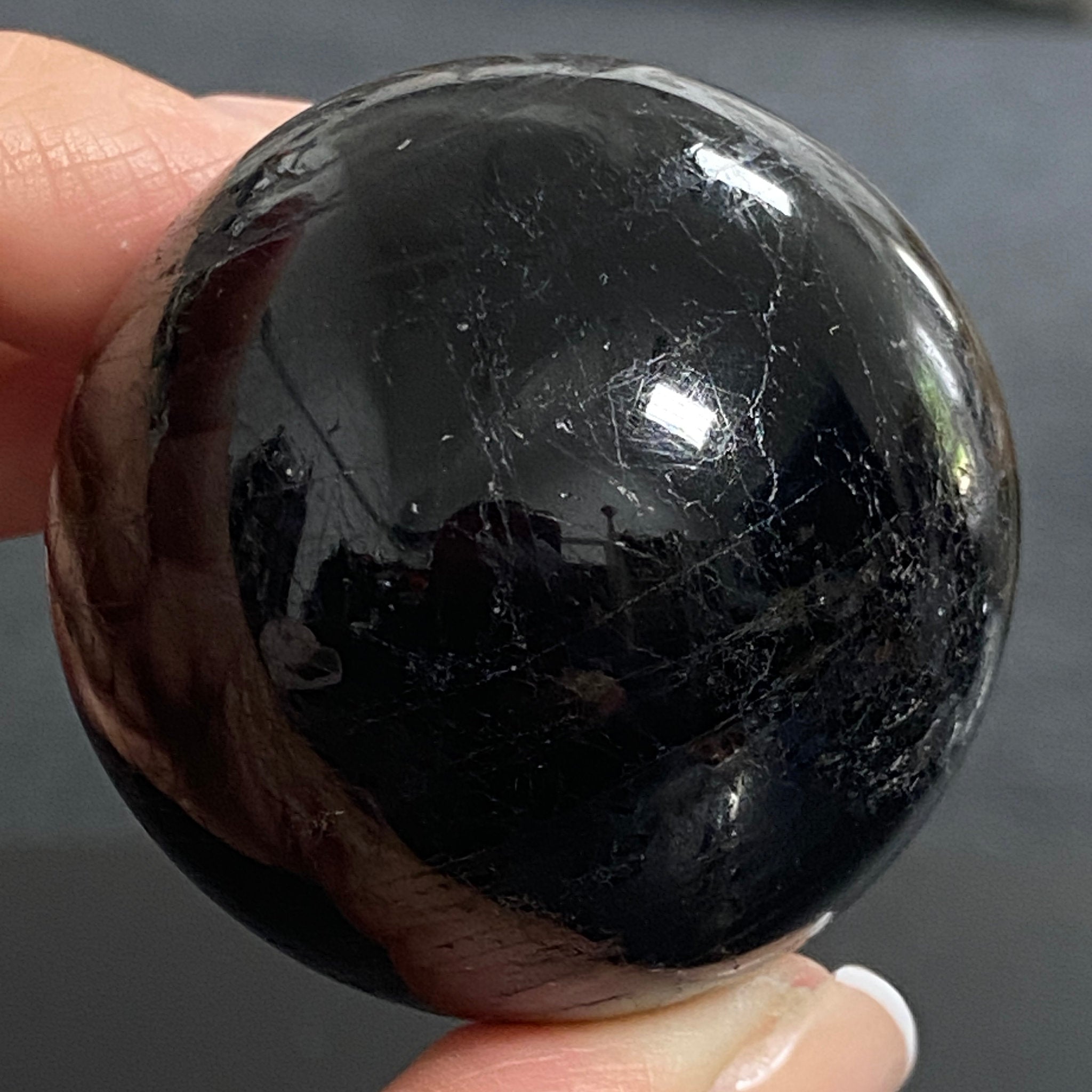 AA Black Tourmaline Sphere - Brazil