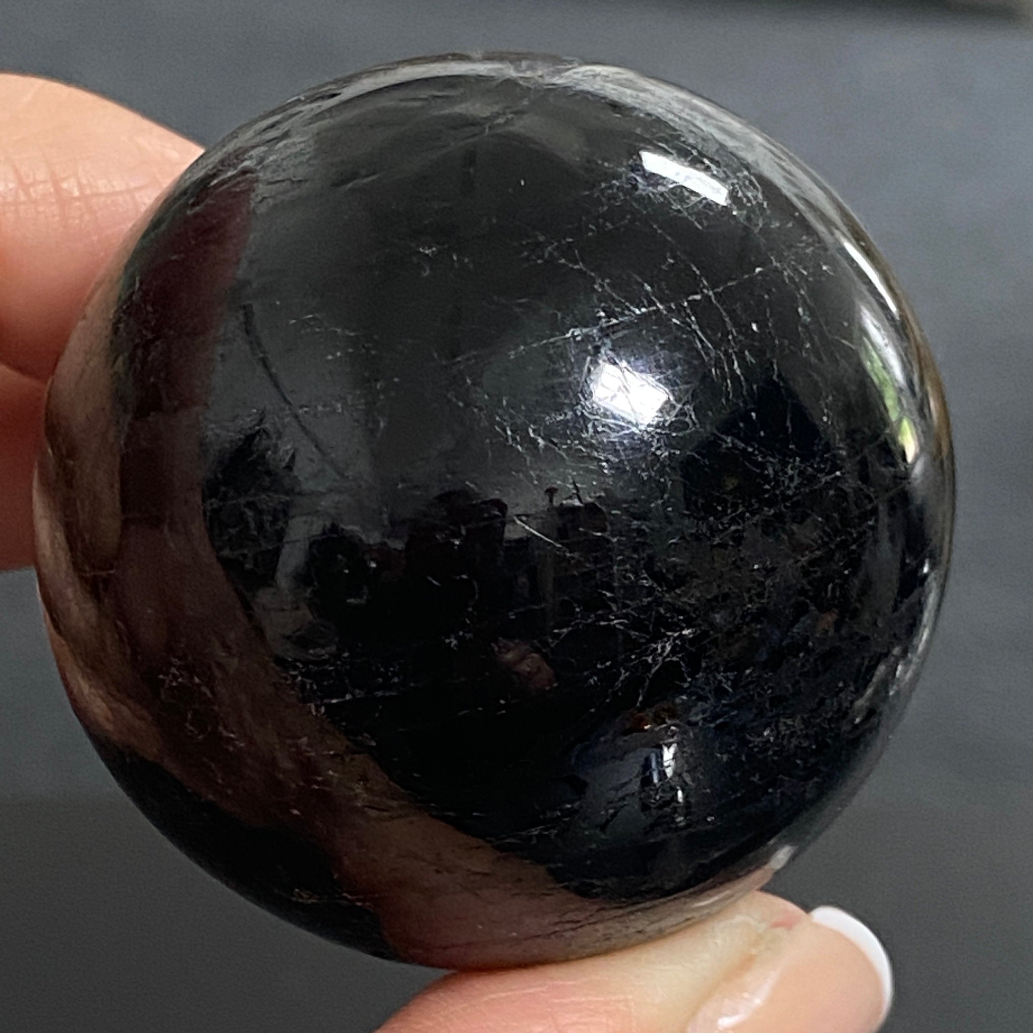 AA Black Tourmaline Sphere - Brazil