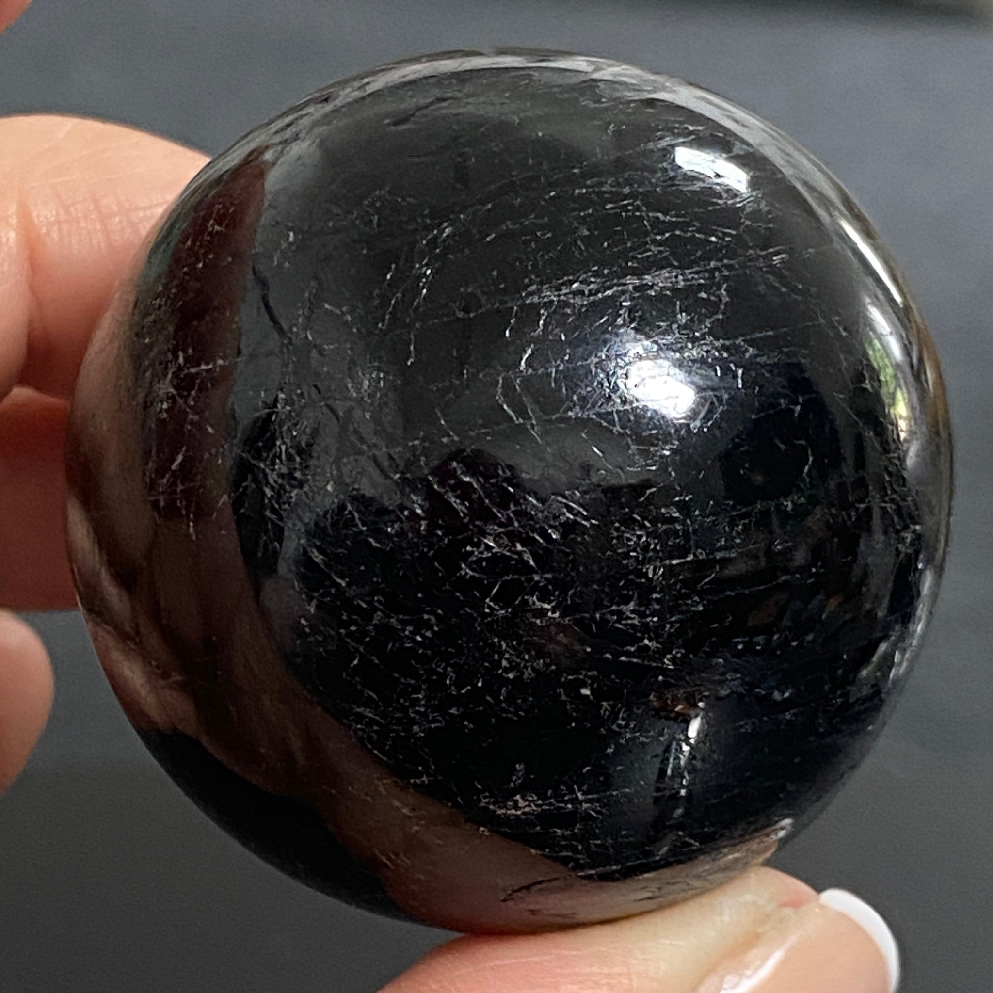 AA Black Tourmaline Sphere - Brazil